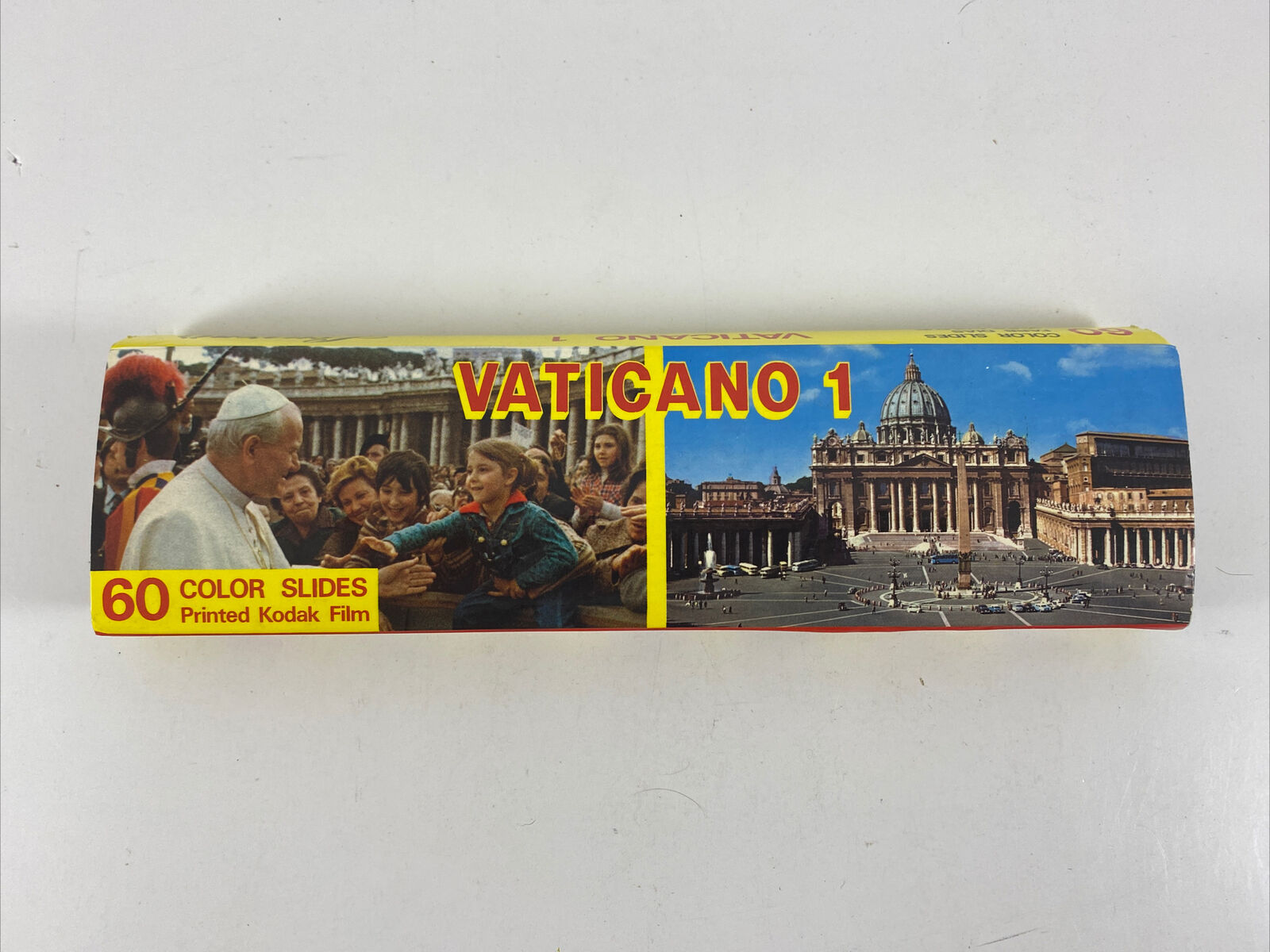 VTG Souvenir of Roma & Vaticano 60 Kodak Color Film Slides 1950\'s Rome Vatican
