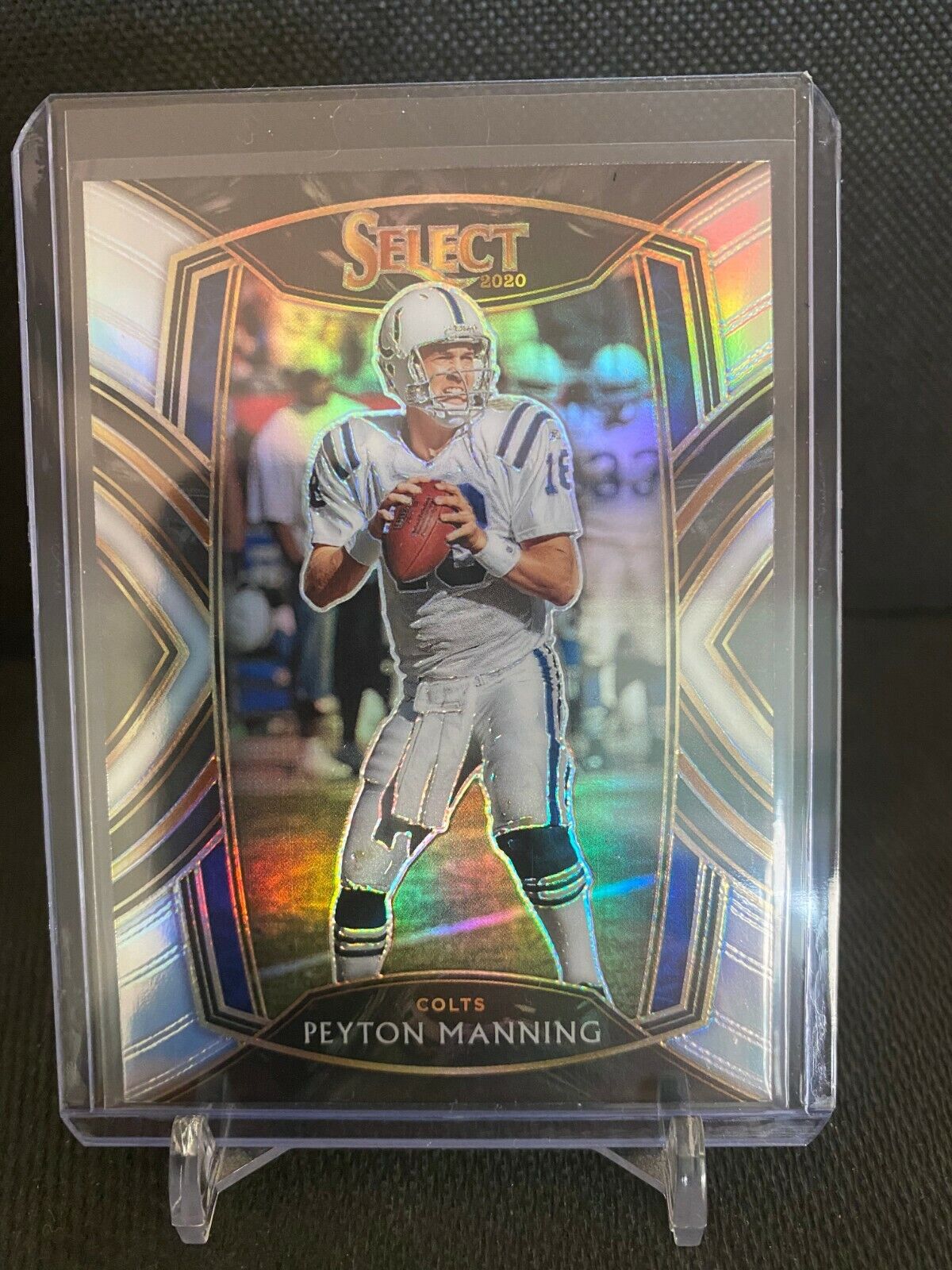 2021 Select Football Peyton Manning Club Level Silver Prizm Indianapolis Colts 