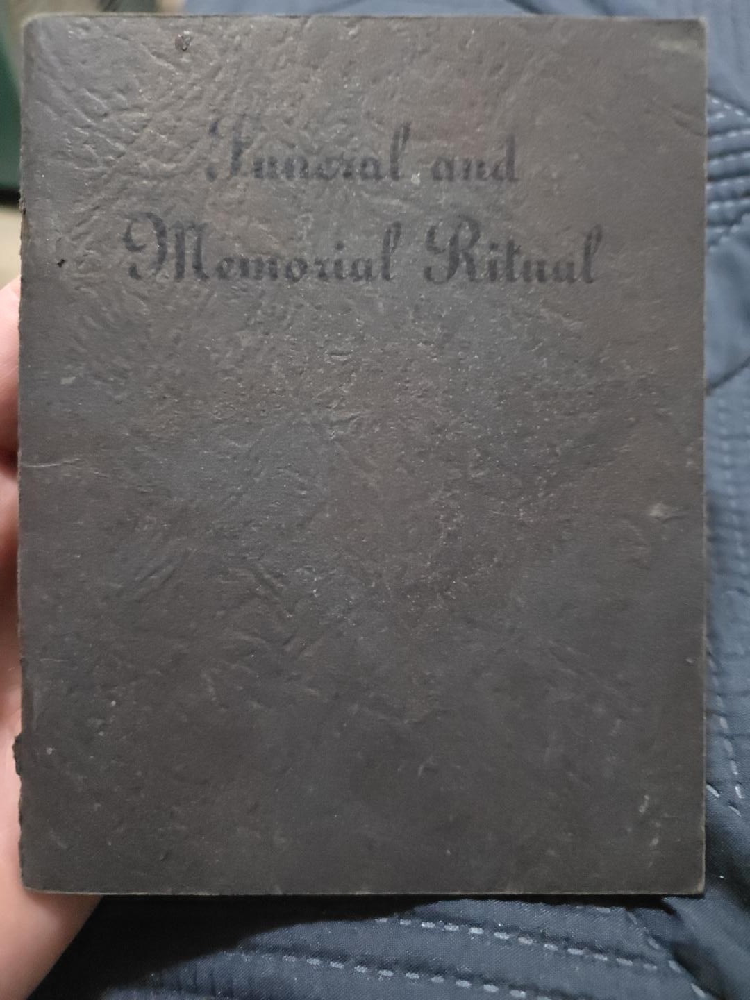 Antique 1924 Royal Neighbors of America Funeral Memorial Ritual Book Burial