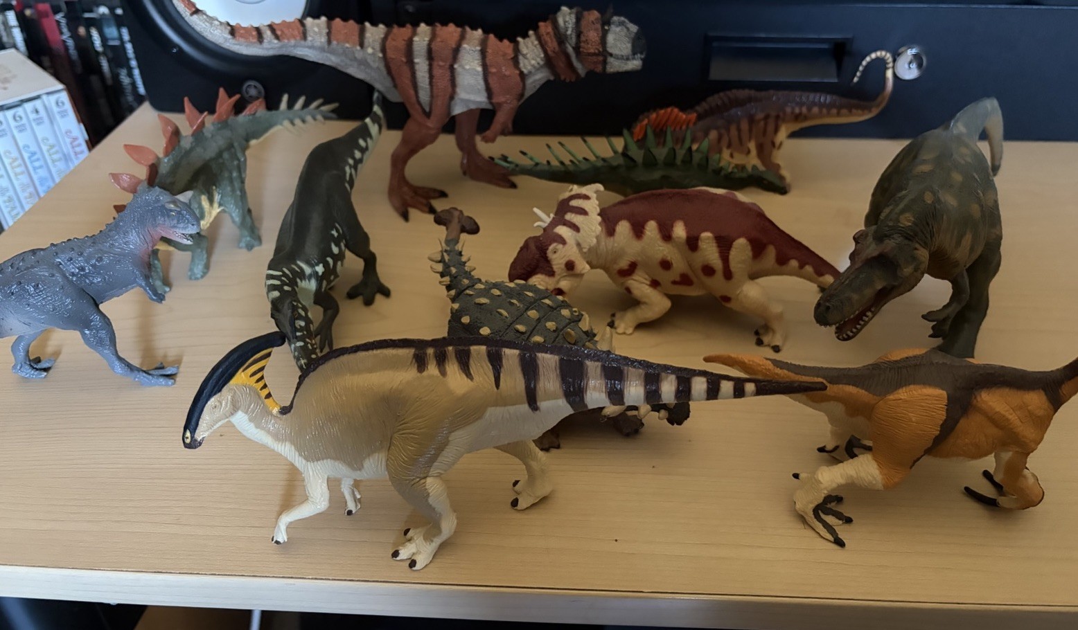 Battat Terra Dan LoRusso Dinosaur Lot 11 Figures Papo Acrocanthosaurus T-Rex