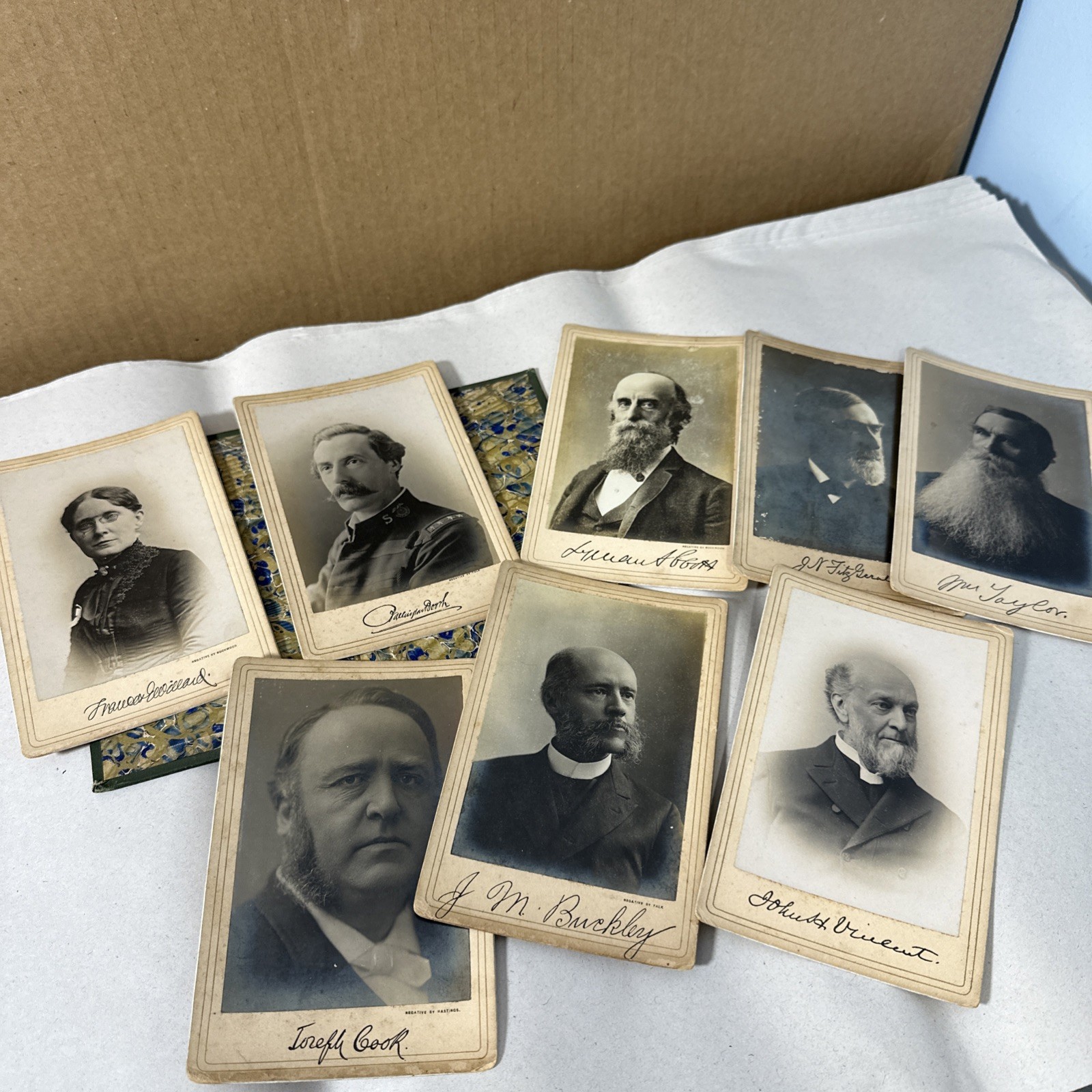 Lot of Cabinet Cards Photographs 1893 Parliament Religion Columbian Exposition