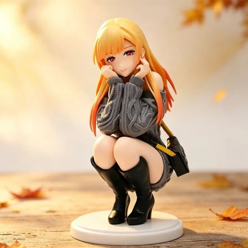 Anime Marin Kitagawa Squatting Pose 10cm PVC Figure My Dress-Up Darling