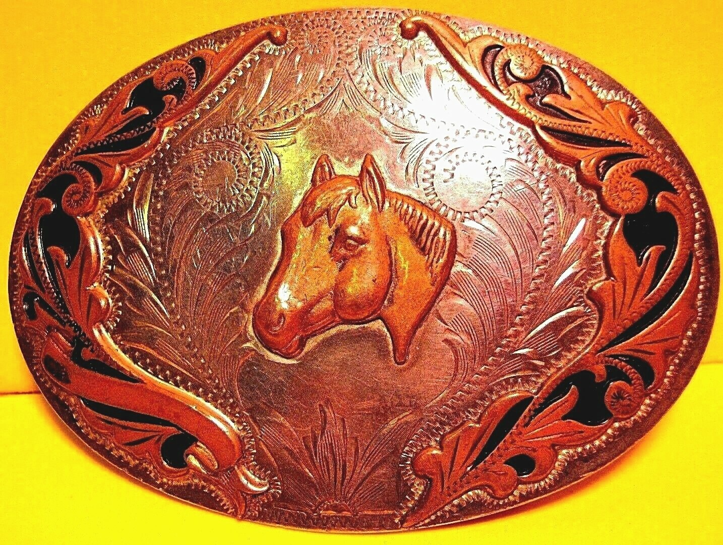 Vintage STERLING SILVER FRONT Horse Head AWESOME Comstock Western Belt Buckle Vintage STERLING SILVER FRONT Horse Head AWESOME Comstock Western Belt Buckle