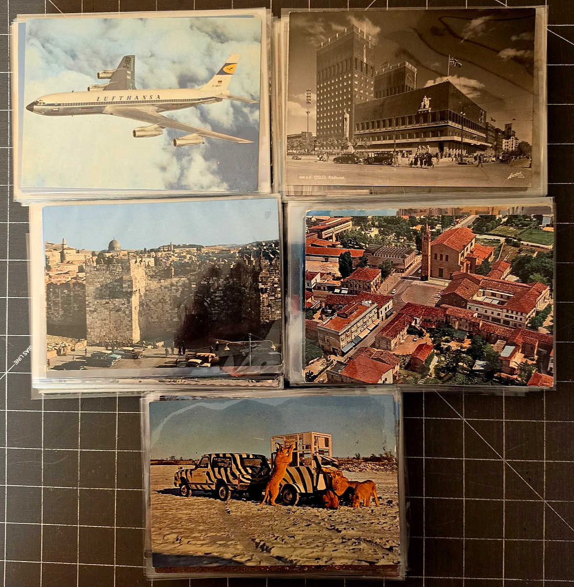 50 Unused Vintage Postcards Lot -  - Mixed 4x6 CONT International