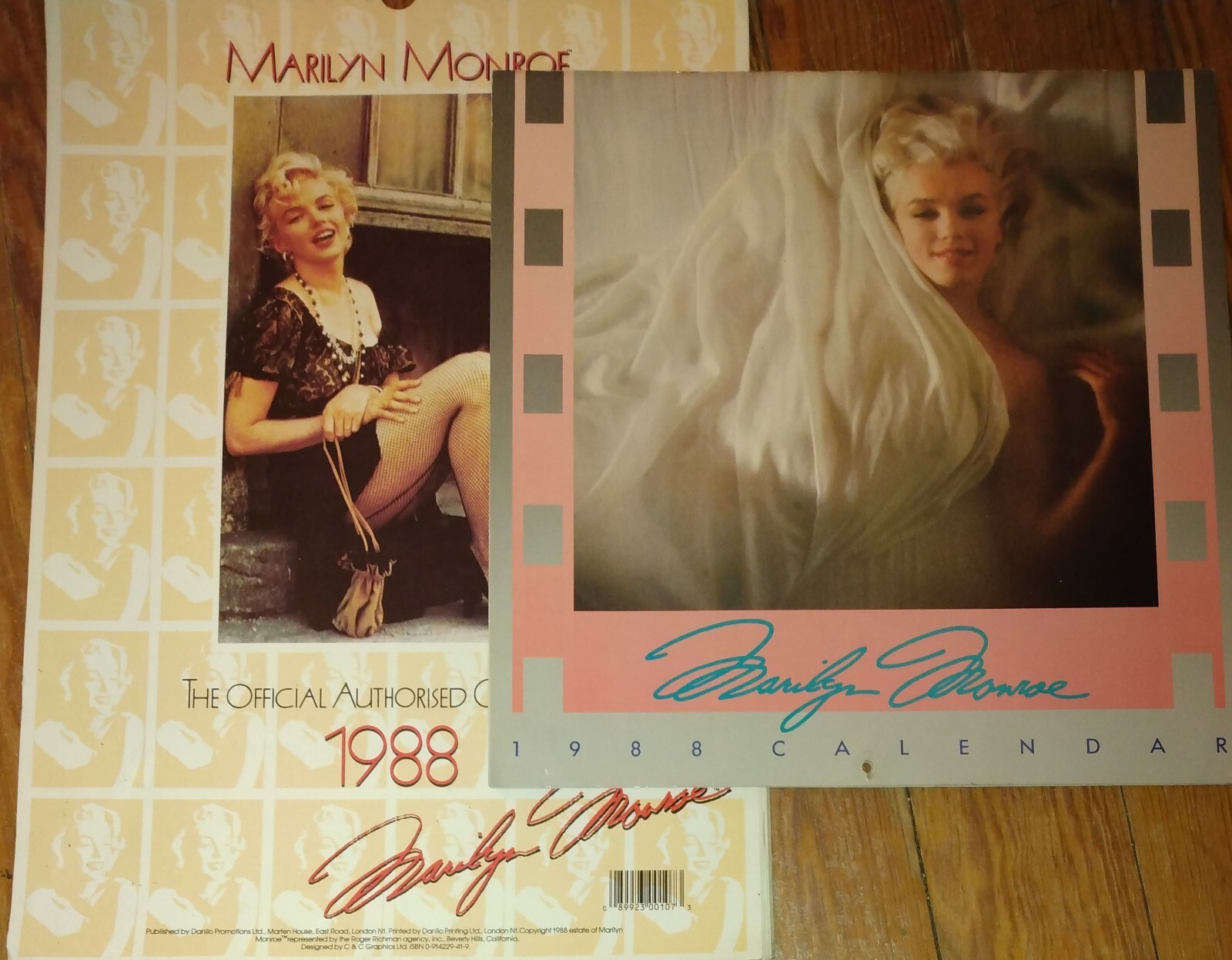 TWO 1988 Marilyn Monroe Photo Calendars - Danilo Promotions, Portal Publications TWO 1988 Marilyn Monroe Photo Calendars - Danilo Promotions, Portal Publications