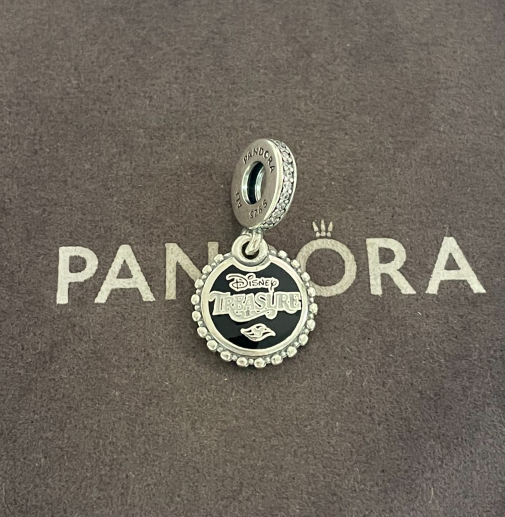 Disney Treasure Cruise Ship Exclusive Double‑Sided Dangle Charm Pre-owned Disney Treasure Cruise Ship Exclusive Double‑Sided Dangle Charm Pre-owned