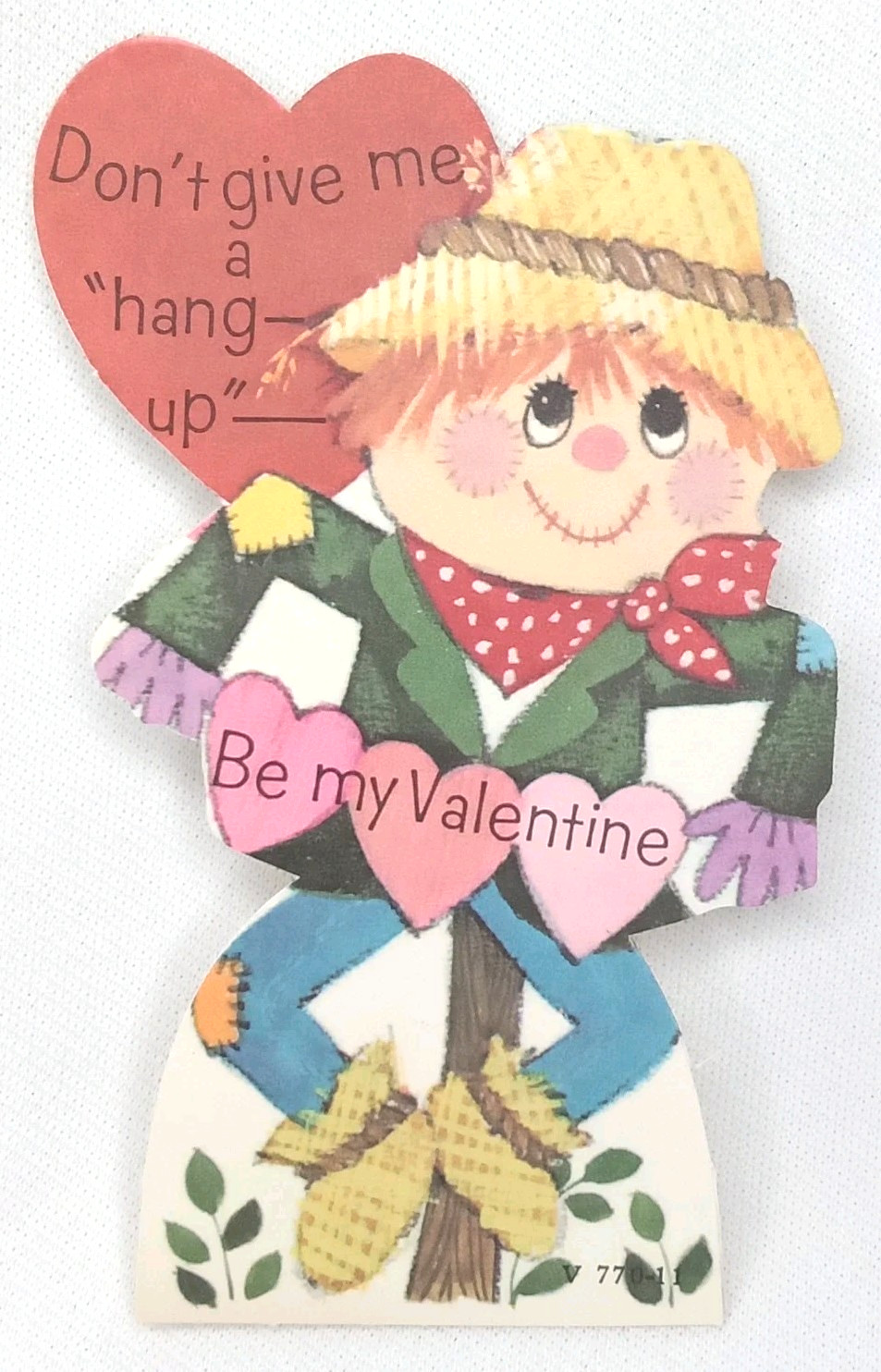 Vintage 1960s Halloween Scarecrow Valentine Greeting American Stationery Unused Vintage 1960s Halloween Scarecrow Valentine Greeting American Stationery Unused