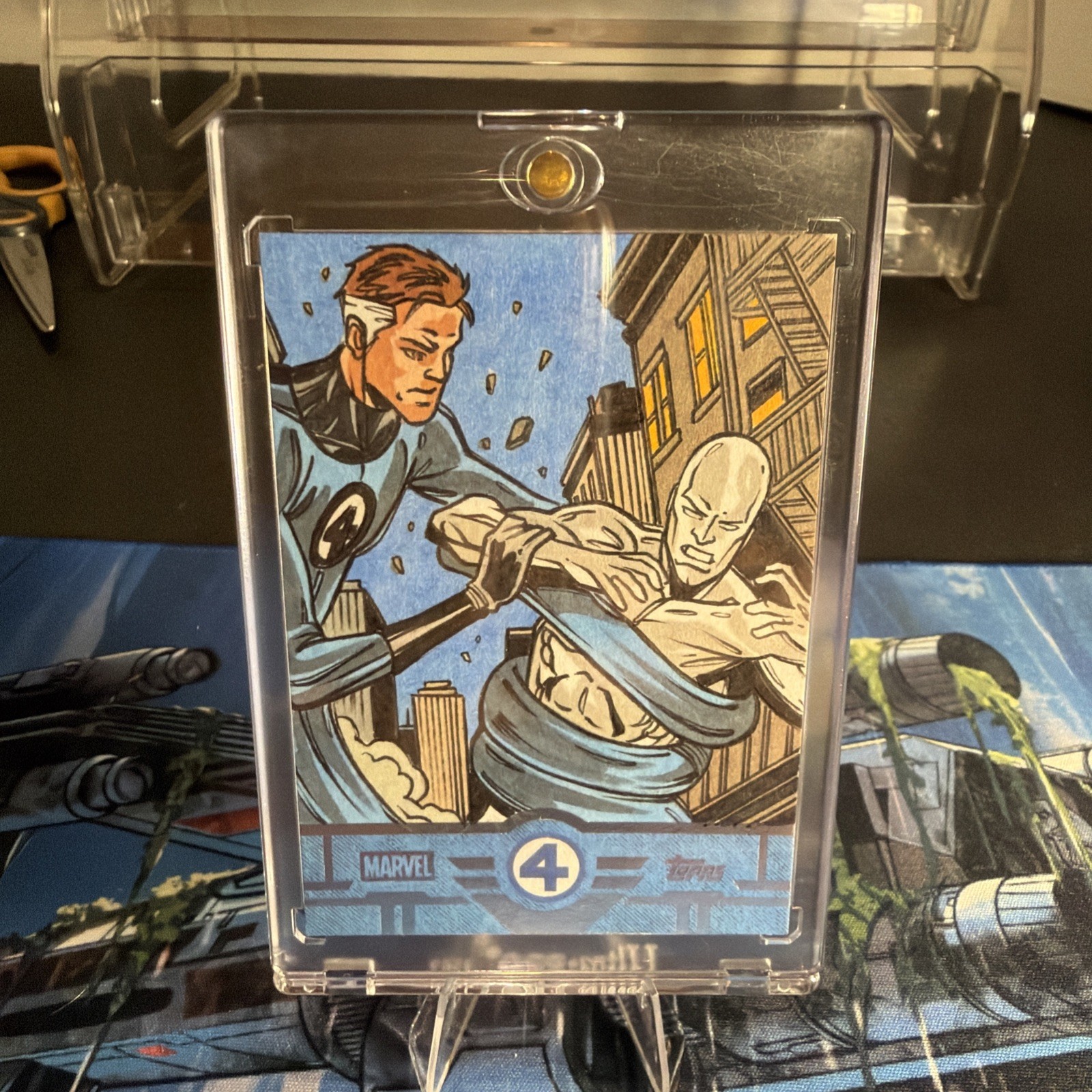 2026 Topps Fantastic Four 65th Anniversary Mr Fantastic V.S Silver Surfer Sketch