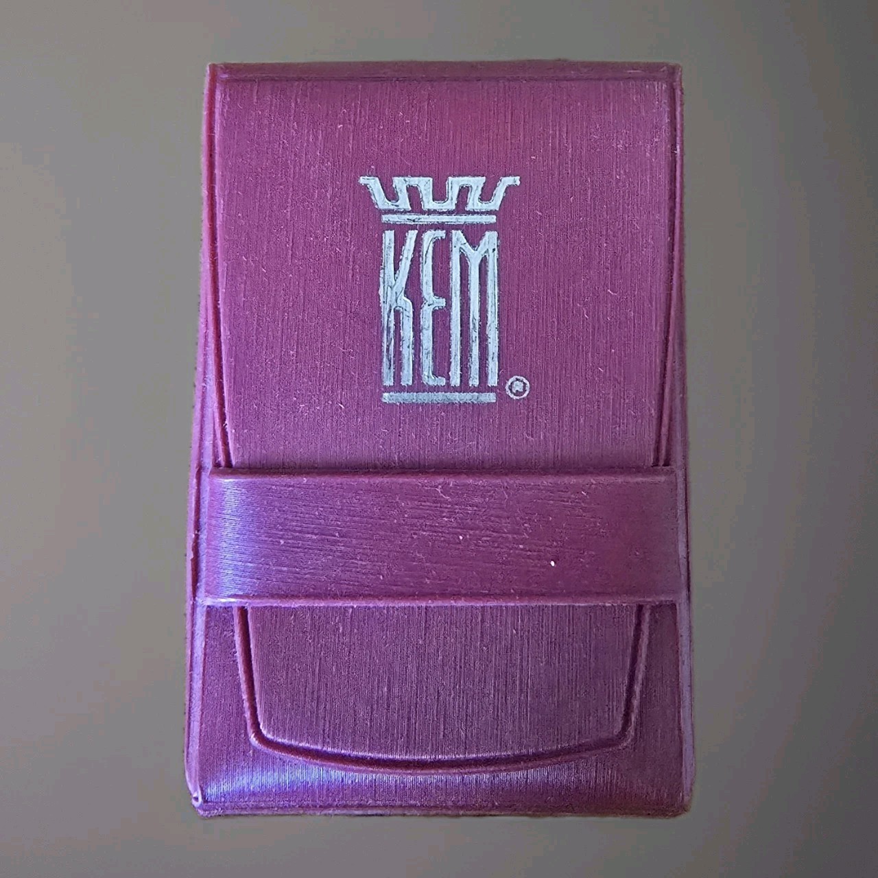 Vintage KEM Mini Playing Cards c1942 Red Historic Rare w/Red Plastic Case 52/52 Vintage KEM Mini Playing Cards c1942 Red Historic Rare w/Red Plastic Case 52/52