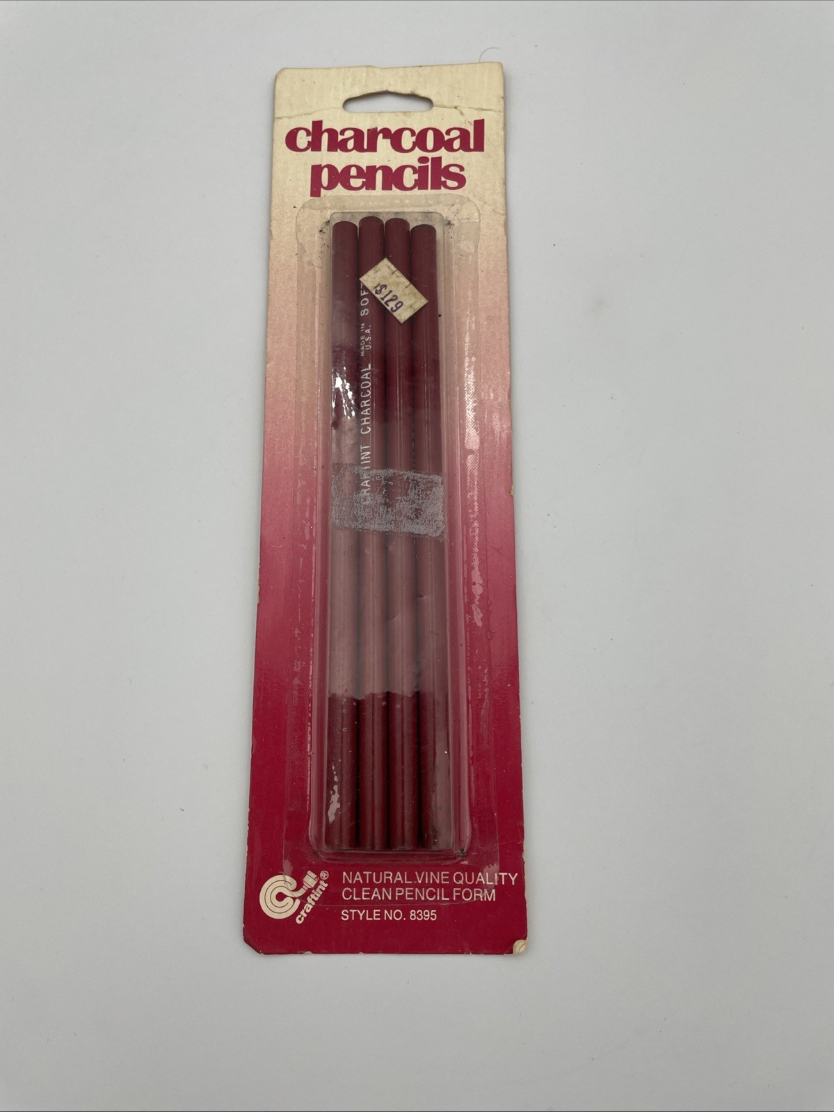 Vintage CRAFTINT Artist Charcoal Pencil Set NOS Style 8395 Vintage CRAFTINT Artist Charcoal Pencil Set NOS Style 8395
