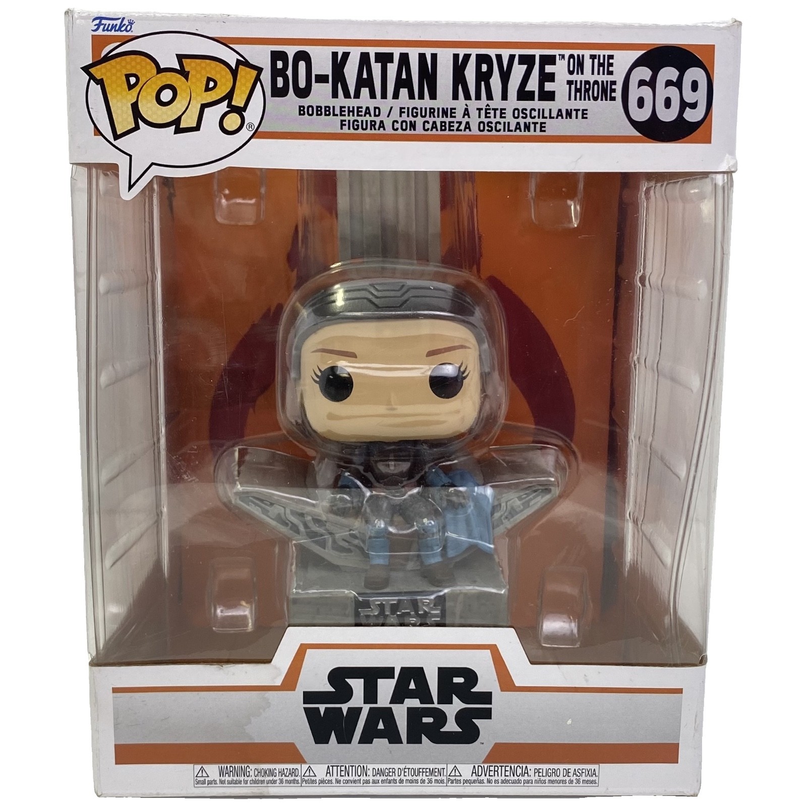 Funko POP Bo-Katan Kryze On The Throne #669 Vinyl Bobblehead Star Wars New