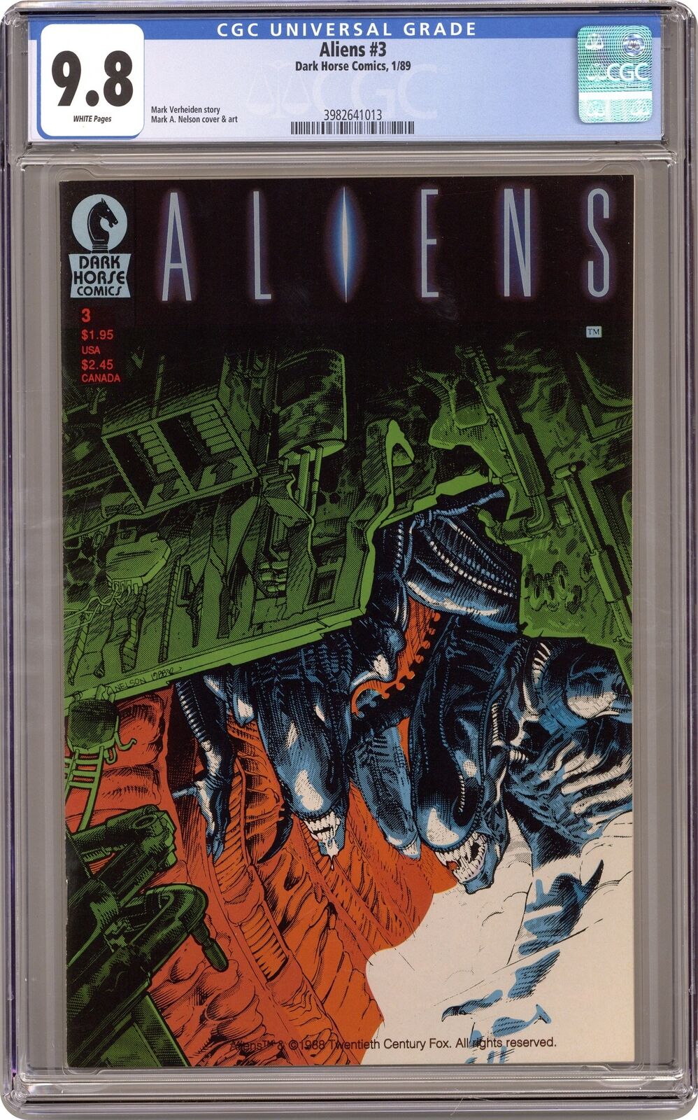 Aliens #3 CGC 9.8 1989 3982641013