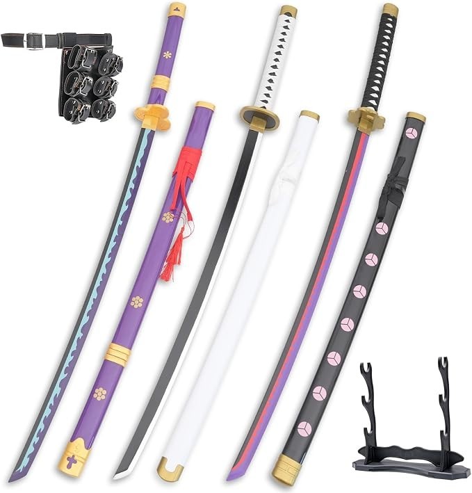 3Pcs Roronoa Zoro Bamboo Sword Set41