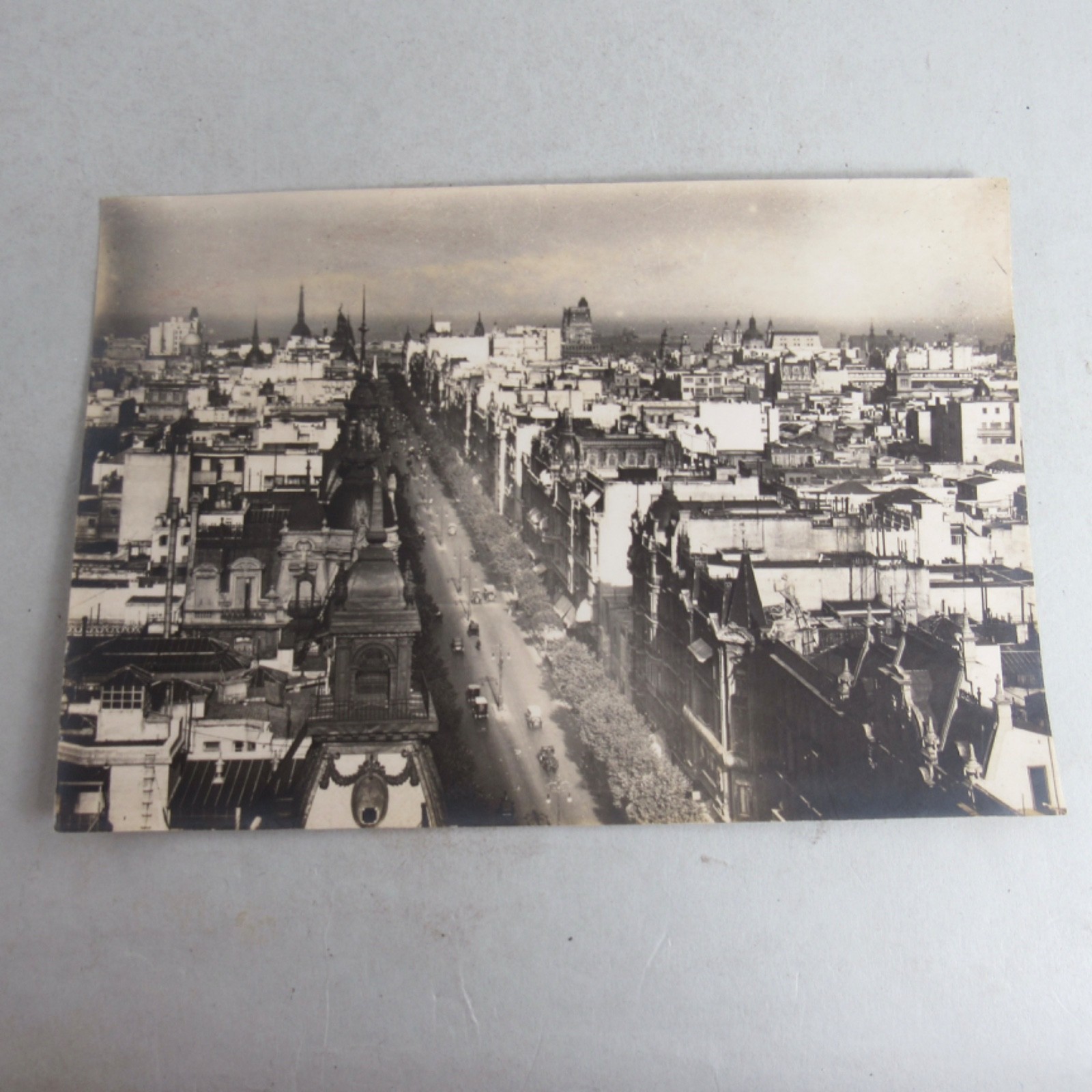 Vintage Photograph Birdseye View Buenos Aries Early 1900's Buildings Early Cars Vintage Photograph Birdseye View Buenos Aries Early 1900's Buildings Early Cars
