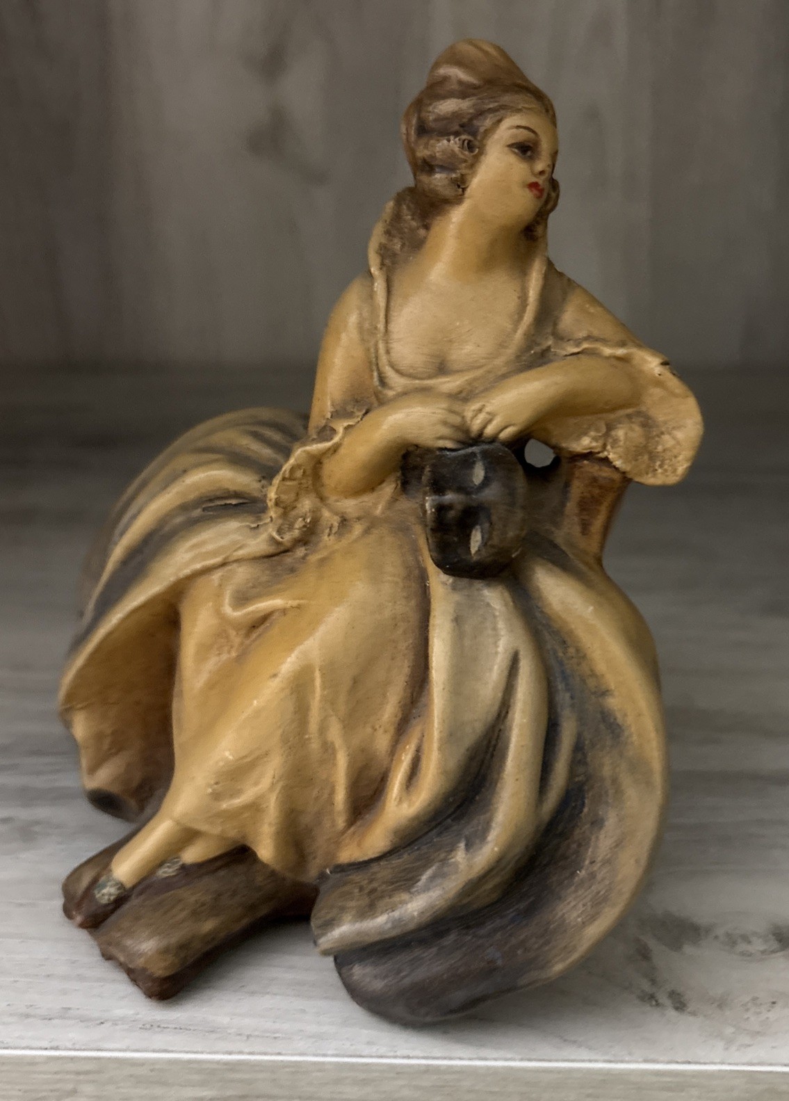 Vintage Chalkware Italian Woman Made In Italy Vintage Chalkware Italian Woman Made In Italy