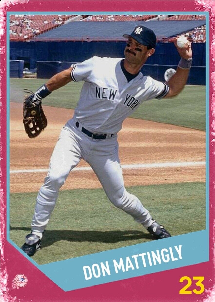 Don Mattingly Custom Art Baseball Card \