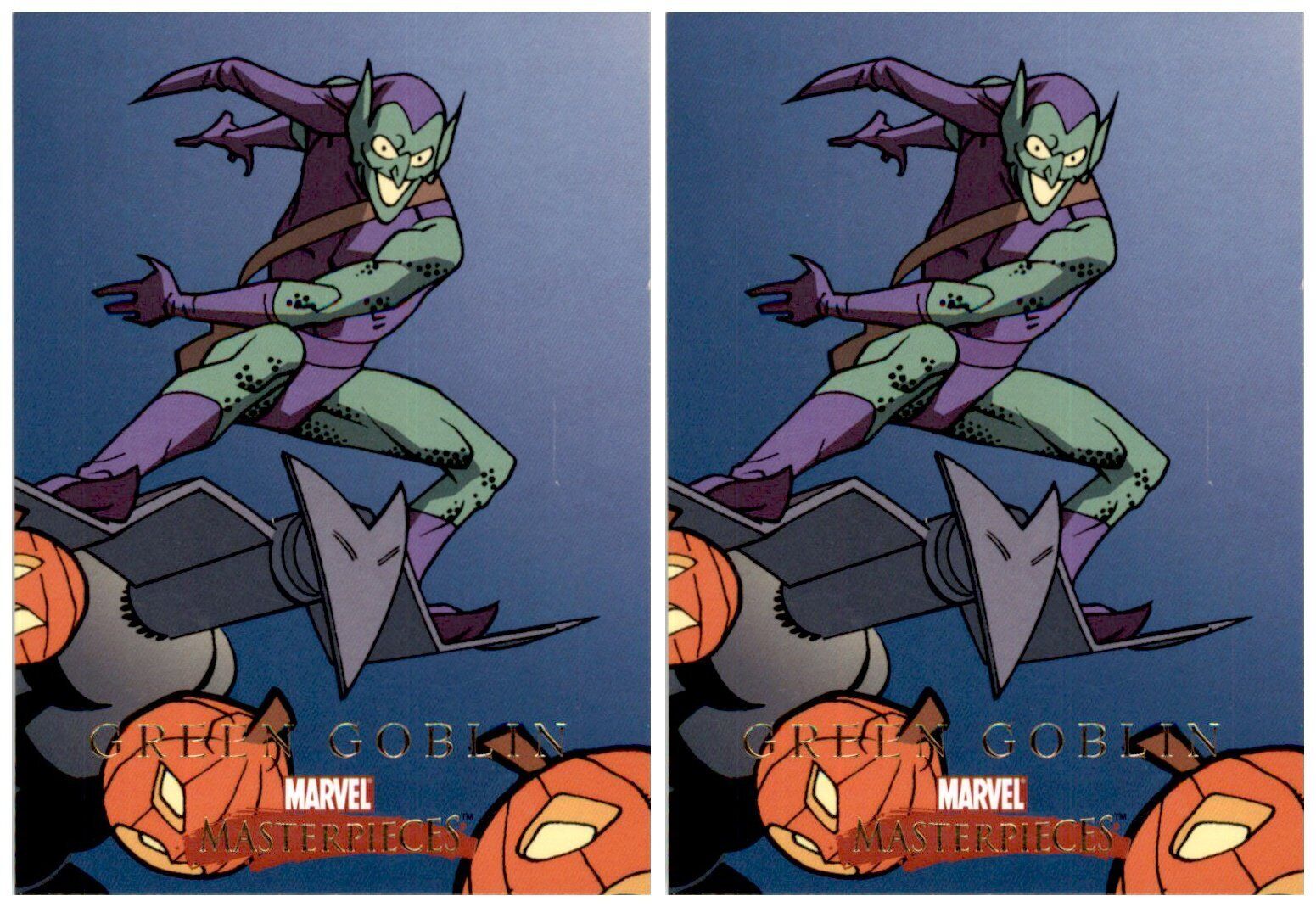 (2) 2008 Upper Deck Marvel Masterpieces Set 2 #29 Green Goblin Card Lot
