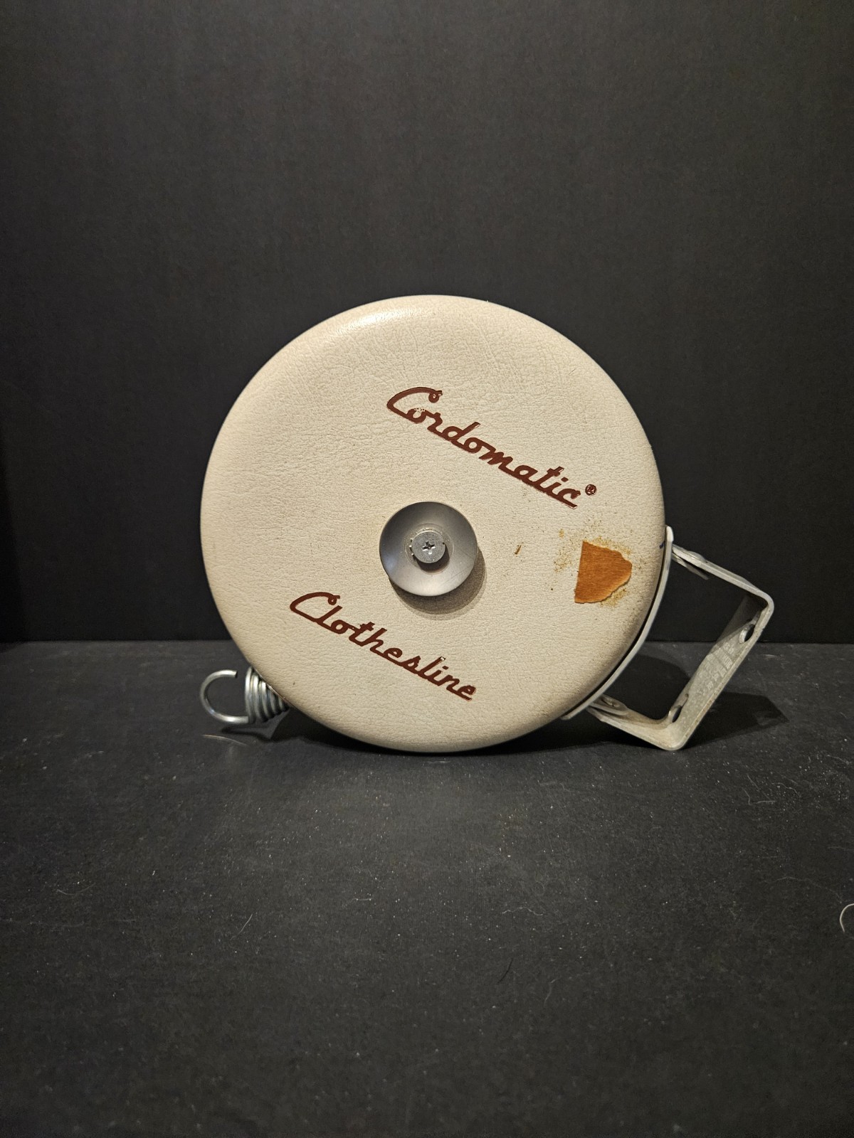 Vintage Cordomatic Automatic Clothesline Reel- Retractable-White Vintage Cordomatic Automatic Clothesline Reel- Retractable-White