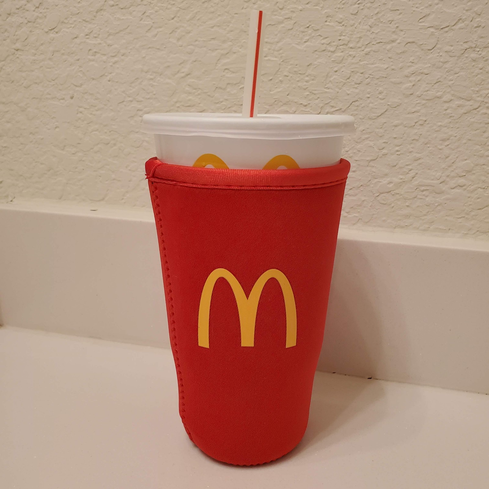 McDonald's LARGE Cold Cup Koozie Sleeve Java Sok Coca Cola RMHC McDonald's LARGE Cold Cup Koozie Sleeve Java Sok Coca Cola RMHC