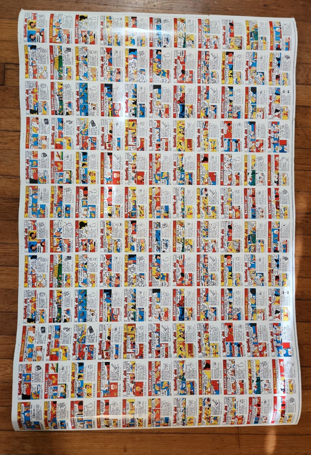 RARE 1979 TOPPS BAZOOKA JOE BUBBLE GUM COMIC STRIP PRINTERS PROOF SHEET UNCUT