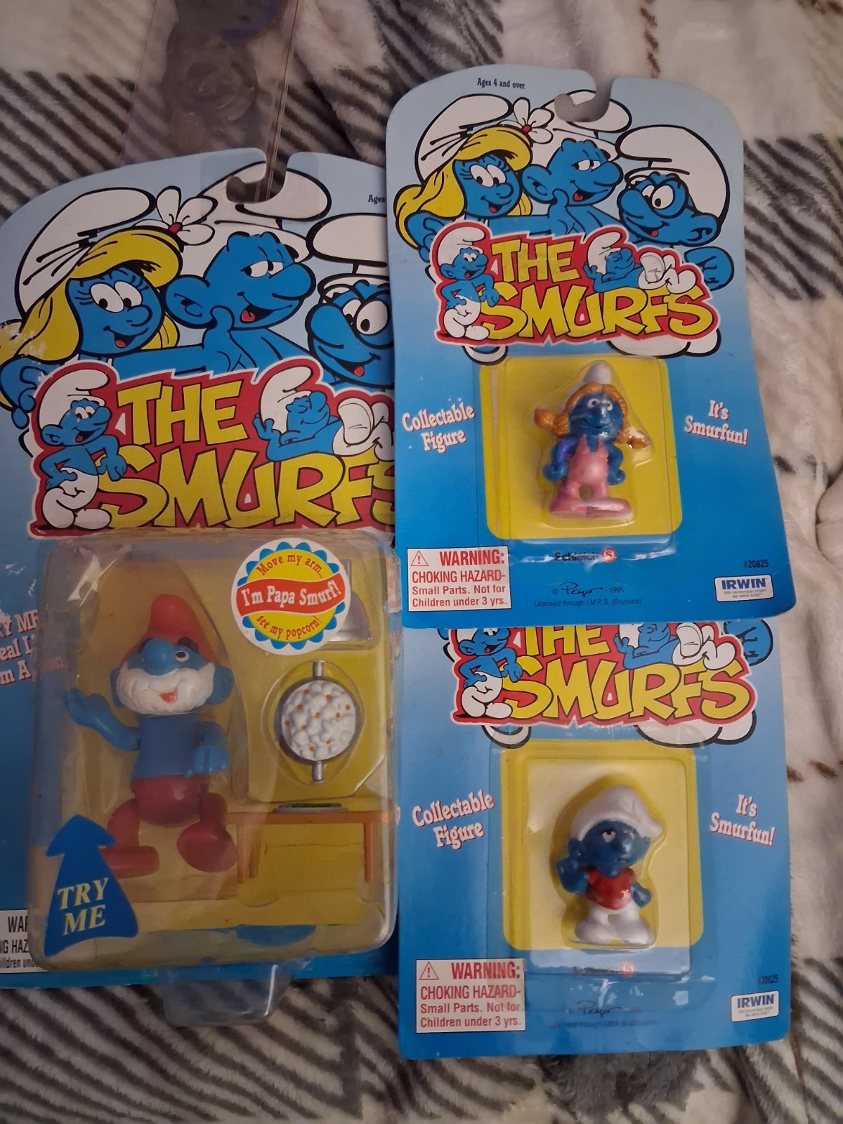 Vintage 1995 1996 Smurf Figurines Vintage 1995 1996 Smurf Figurines
