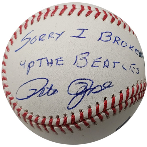 Pete Rose Autographed MLB Baseball w/ 