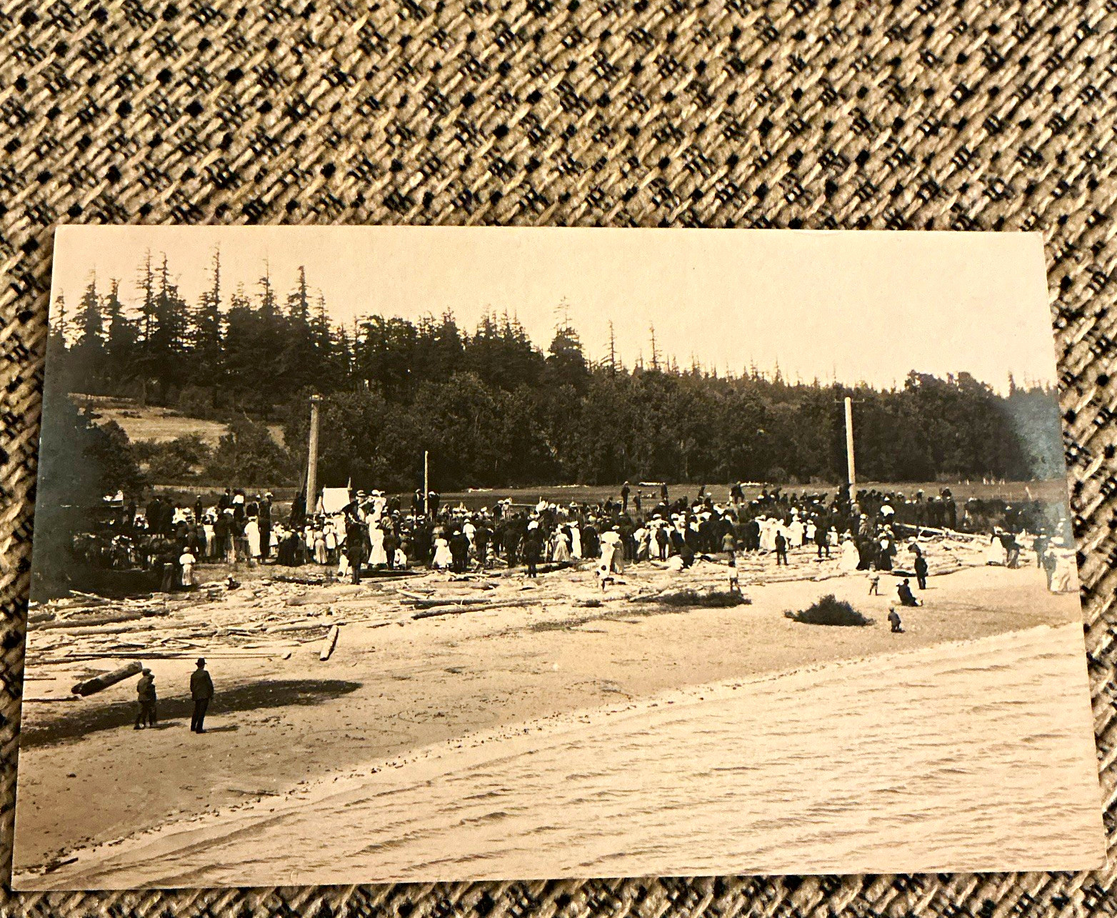 Rppc,Second Beach,Stanley Park in Vancouver,BC, Canada,circa1920 Rppc,Second Beach,Stanley Park in Vancouver,BC, Canada,circa1920