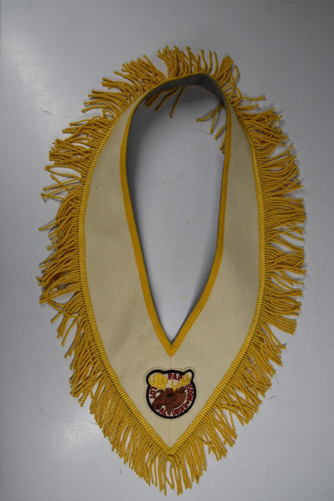 Vintage Royal Order of Moose Prelate Ceremonial Collar C.E. Ward Ohio Fringed