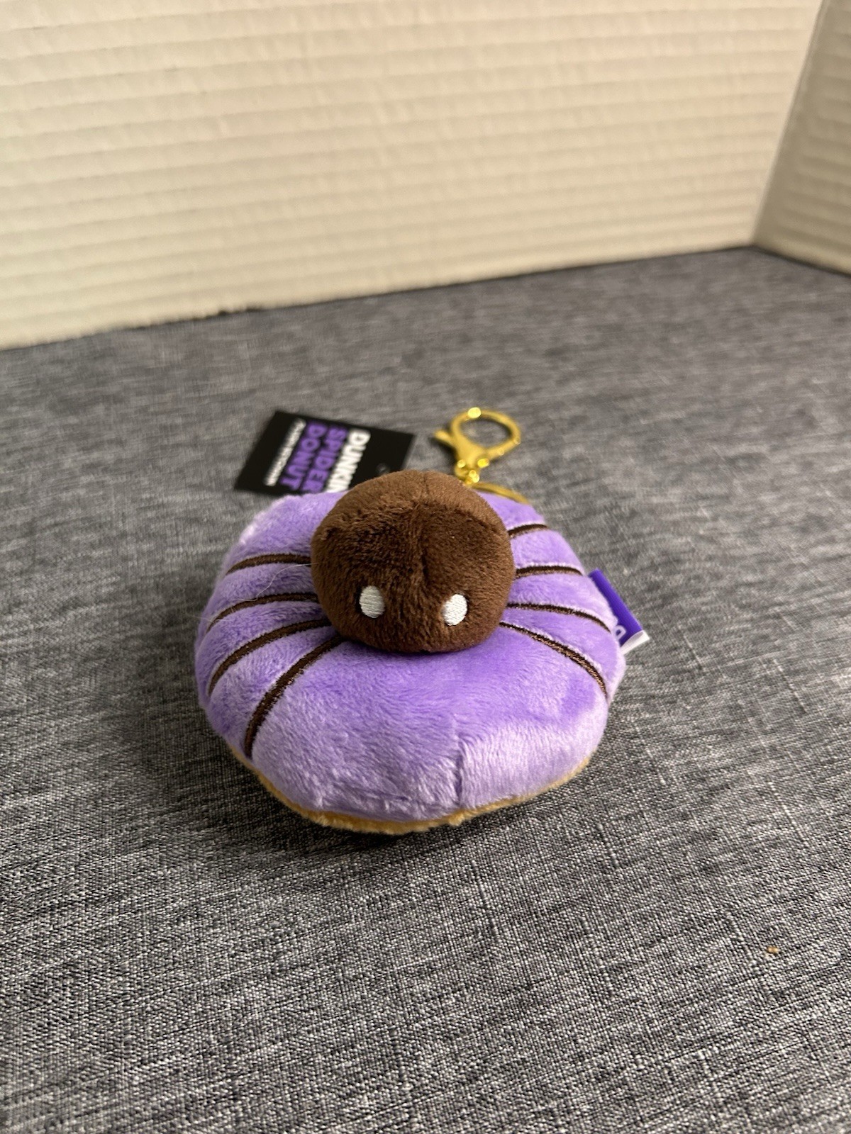 Dunkin Donuts Spider Donut Plush Keychain Halloween Purple 2026 Brand New Dunkin Donuts Spider Donut Plush Keychain Halloween Purple 2026 Brand New