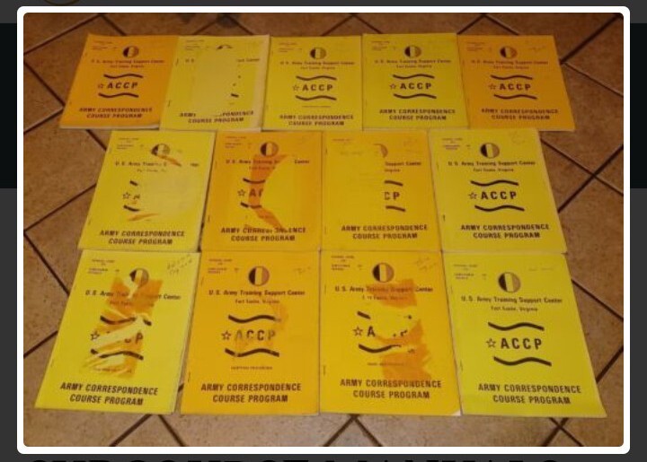 13 BOOK LOT MILITARY APID ARMY CORRESPONDENCE COURSE PROGRAM SUBCOURSE MANUALS 13 BOOK LOT MILITARY APID ARMY CORRESPONDENCE COURSE PROGRAM SUBCOURSE MANUALS