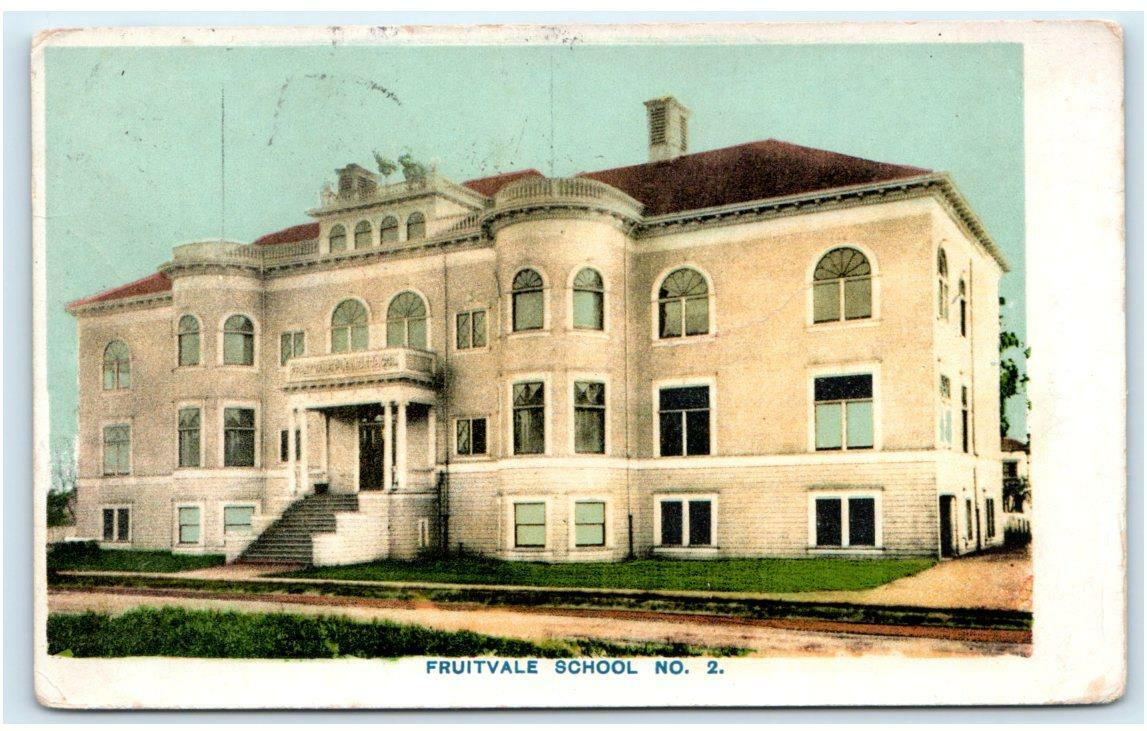 FRUITVALE SCHOOL NO. 2 (Oakland) ~ Alameda County, California CA  1908 Postcard