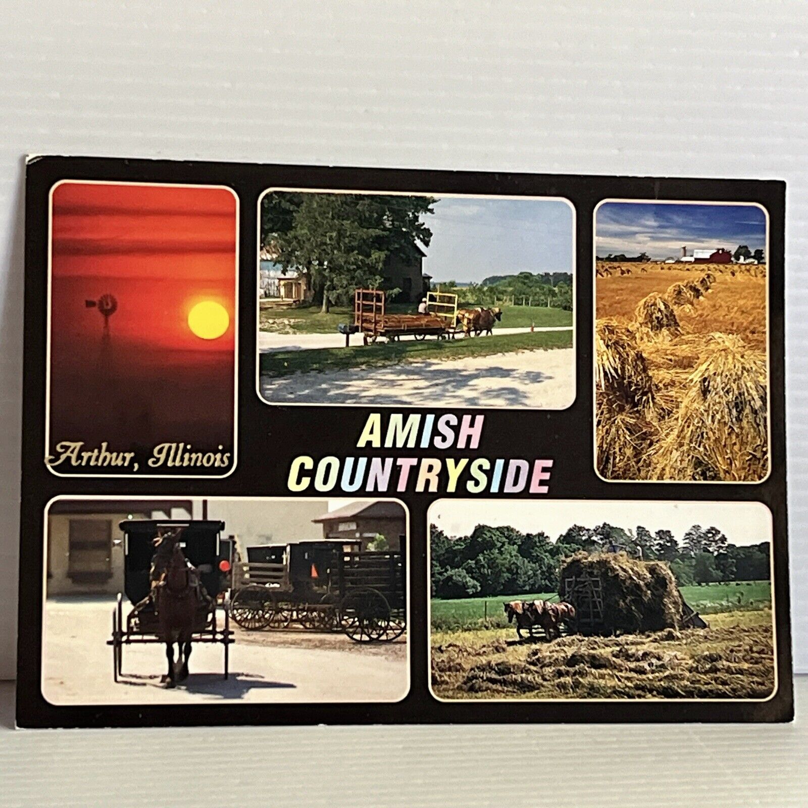 Amish Countryside, 5 Views of Amish Way of Life