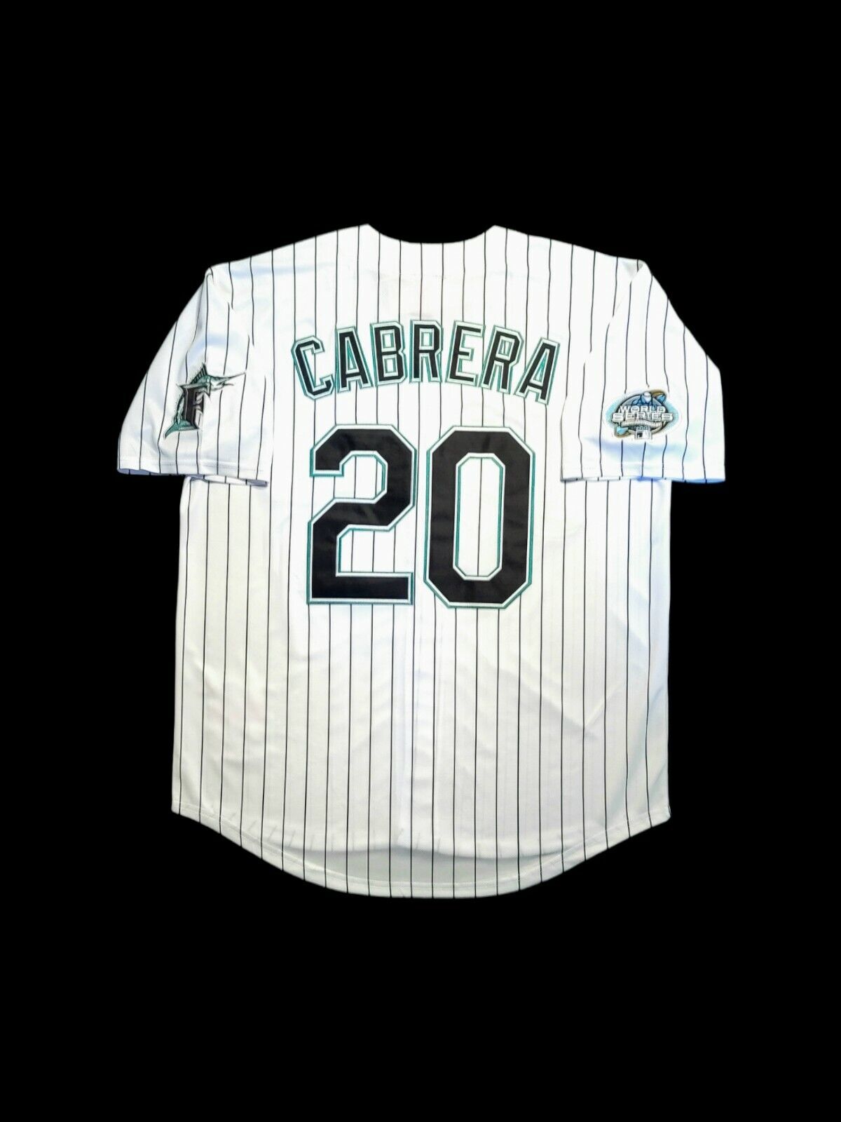 Miguel Cabrera Jersey Florida Marlins 2003 World Series Retro Throwback Stitched