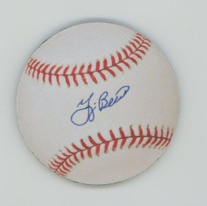 Yogi Berra - Facsimile Autograph Baseball Coaster - New York Yankees