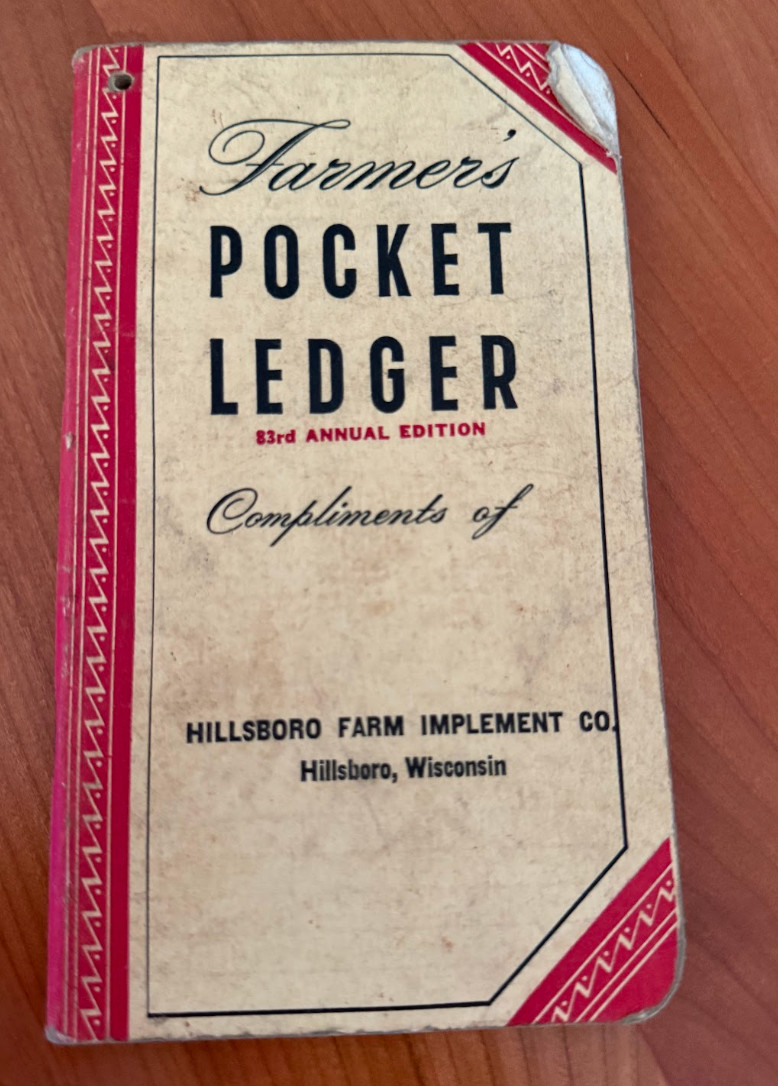 FREE SHIP 1949/1950 Farmer\'s Pocket Ledger 83rd Annual Edition, Compliment FREE SHIP 1949/1950 Farmer\'s Pocket Ledger 83rd Annual Edition, Compliment