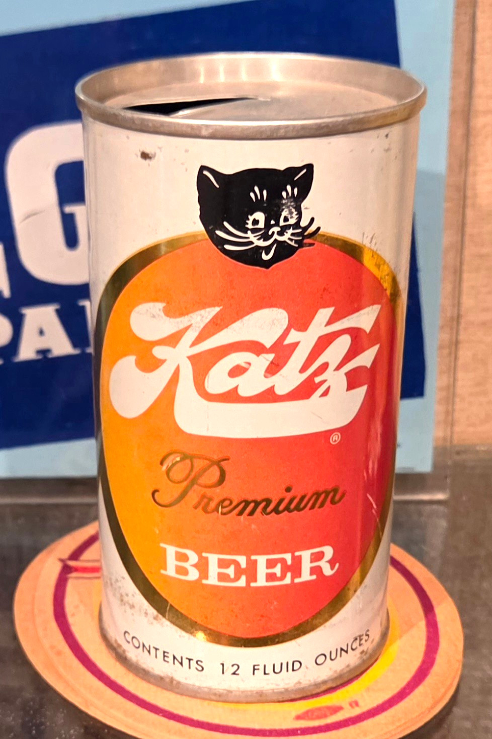 1969 KATZ STRAIGHT STEEL PULL TAB BEER CAN ASSOCIATED 3 CITY EVANSVILLE EMPTY 1969 KATZ STRAIGHT STEEL PULL TAB BEER CAN ASSOCIATED 3 CITY EVANSVILLE EMPTY