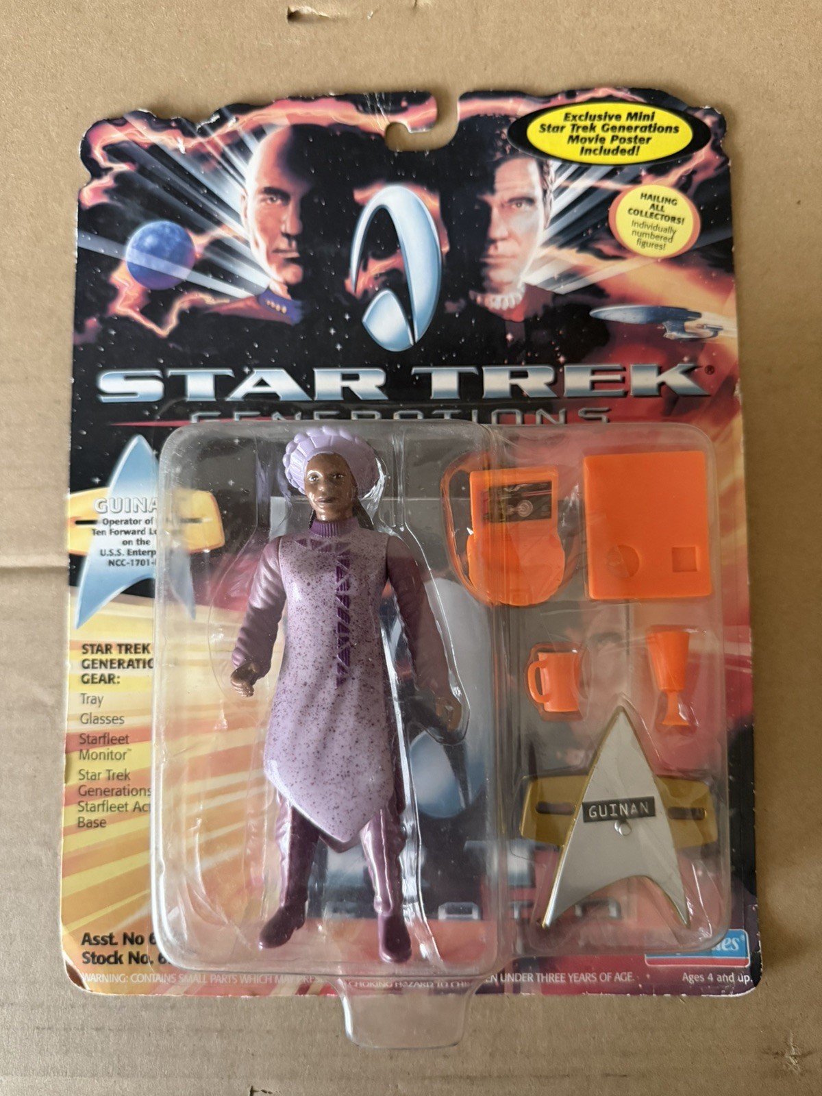 Star Trek Generations Guinan Action Figure Playmates 6927 NEW 1994