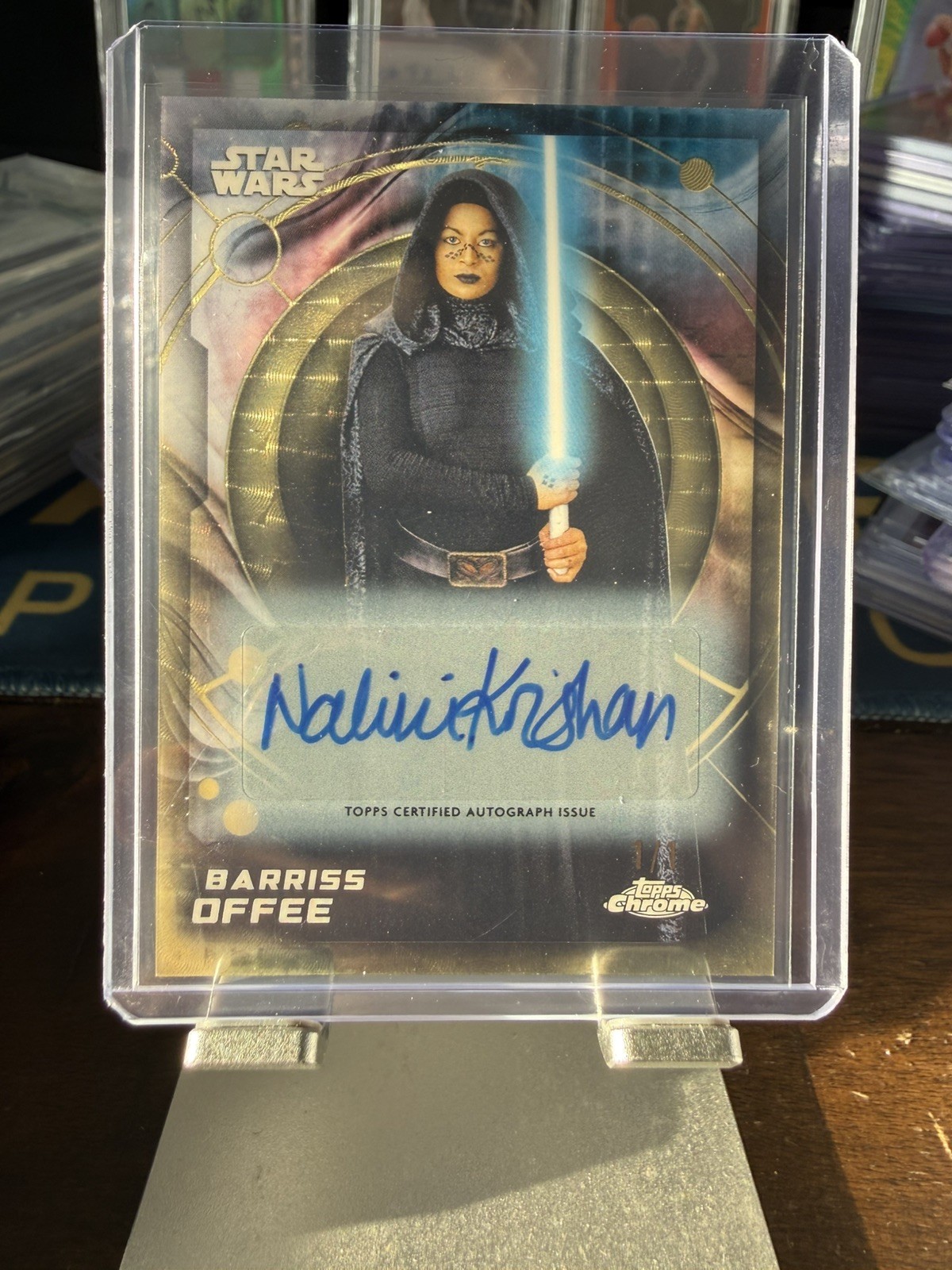 2026 Topps Chrome Star Wars Barriss Offee Nalini Krishan Superfractor Auto 1/1 2026 Topps Chrome Star Wars Barriss Offee Nalini Krishan Superfractor Auto 1/1