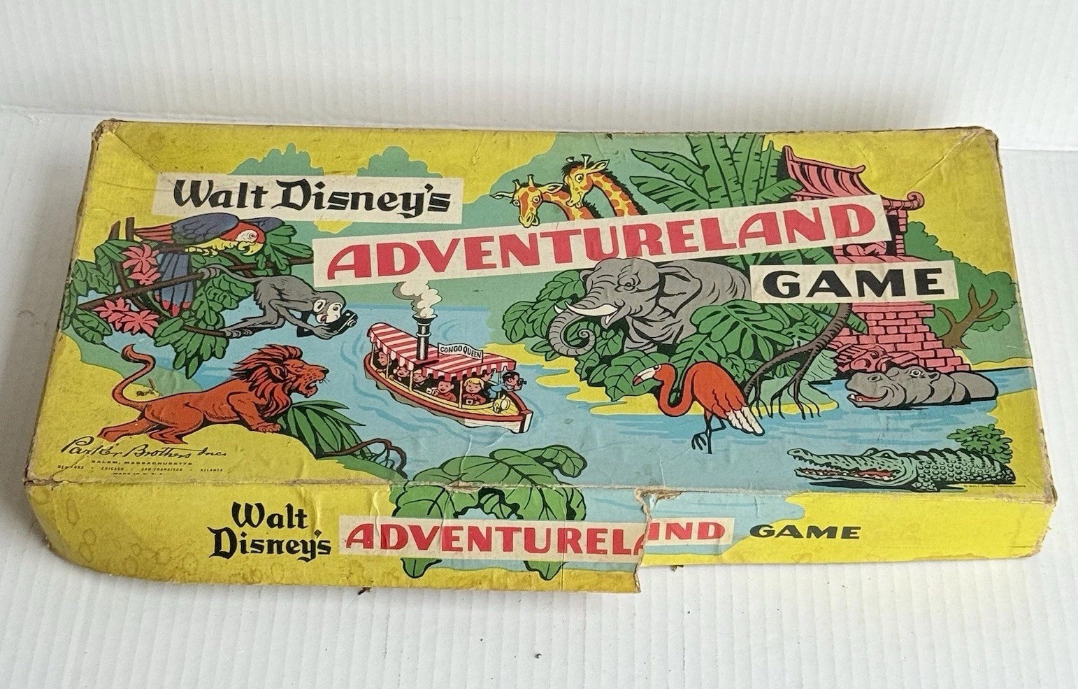 Vintage 1956 Walt Disney’s Adventureland Game Parker Brothers COMPLETE 