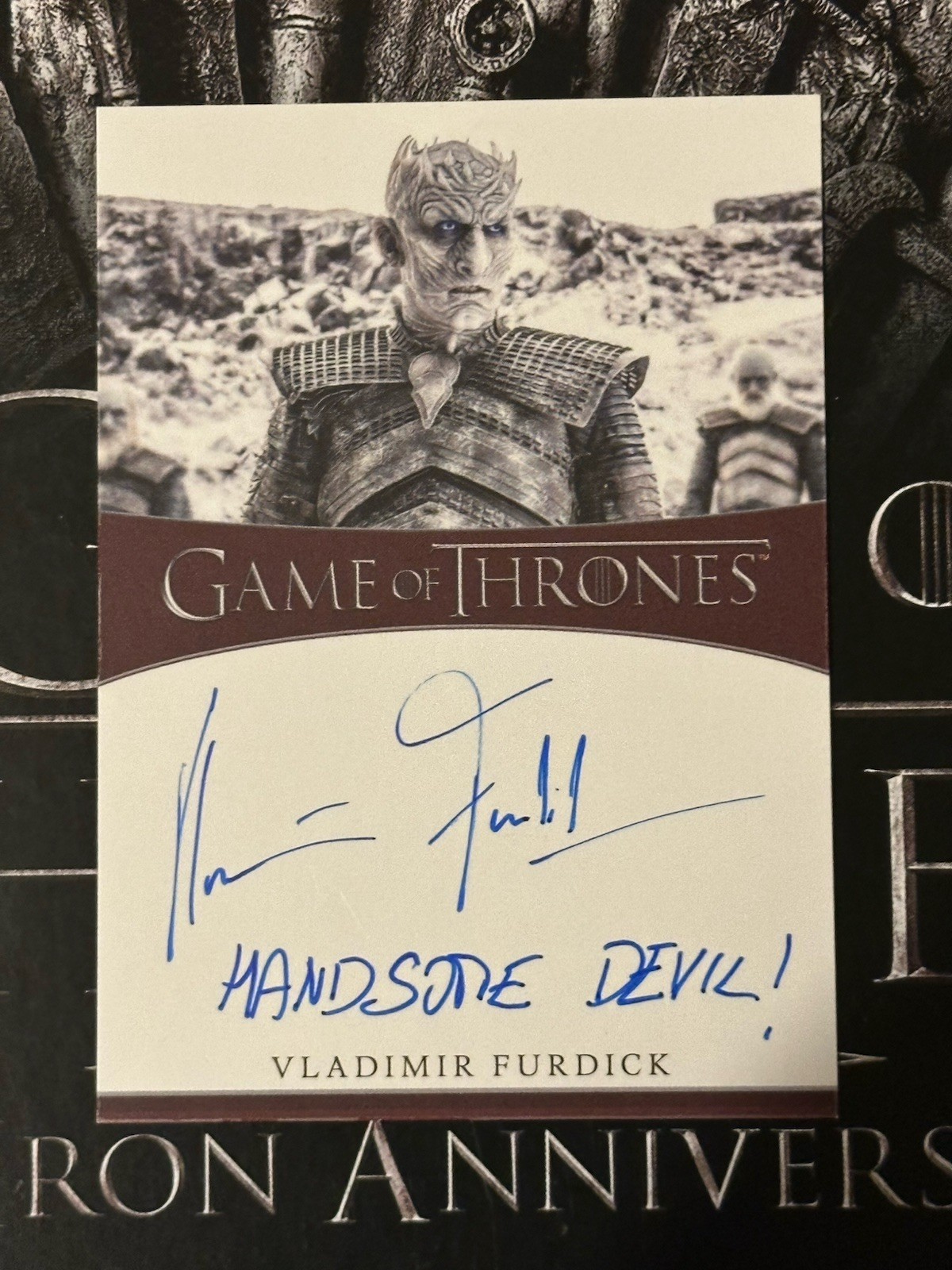 VLADIMIR FURDIK Autograph Auto Inscription GAME OF THRONES Handsome Devil SSP VLADIMIR FURDIK Autograph Auto Inscription GAME OF THRONES Handsome Devil SSP