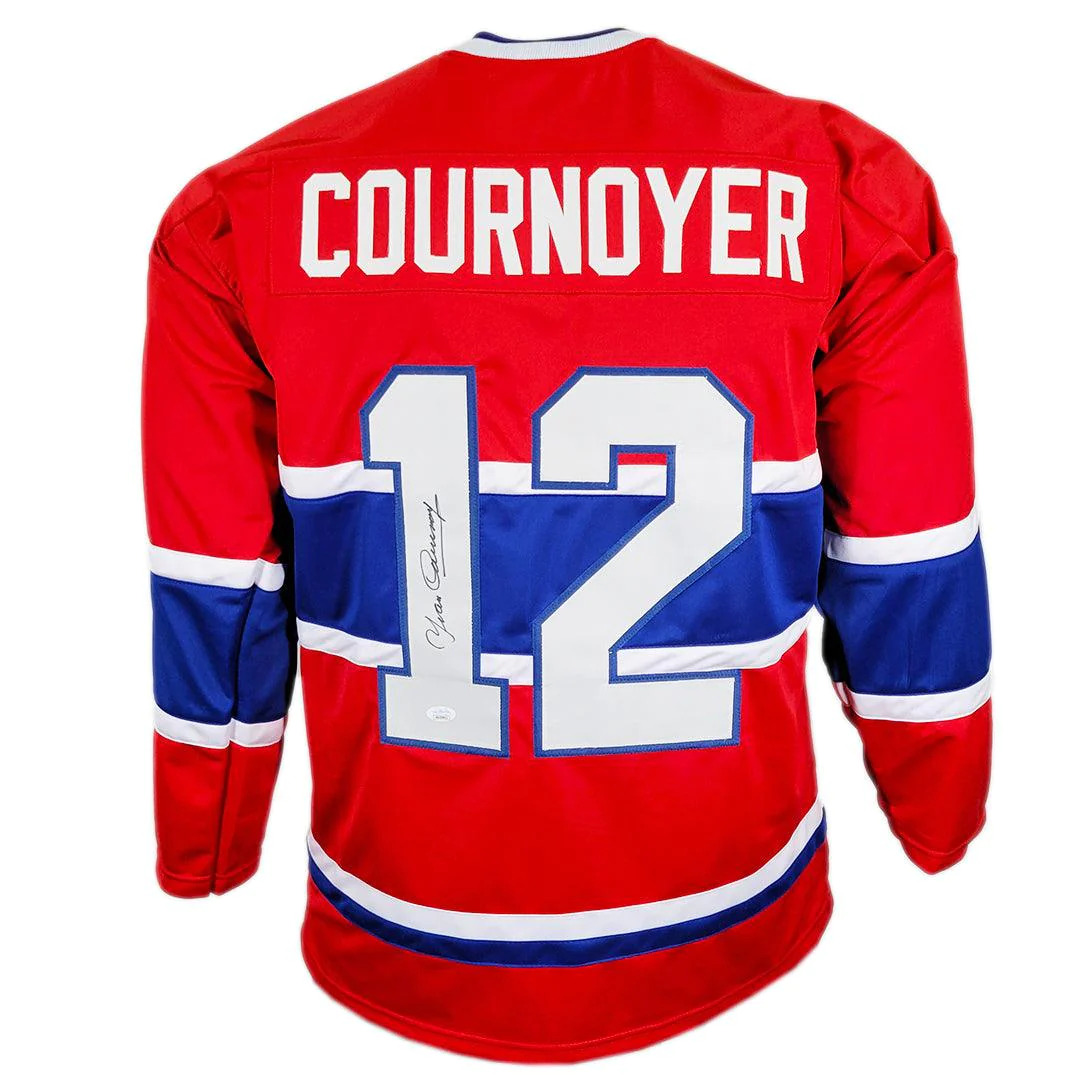 Yvan Cournoyer Signed Montreal Red Hockey Jersey (JSA)