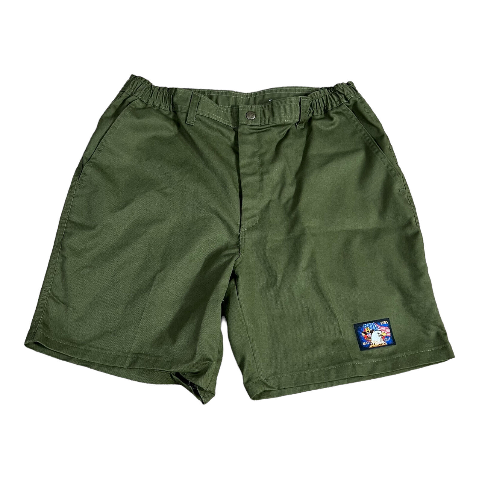 Vintage Boy Scouts of America Shorts Mens 36 Army Green 2005 National Jamboree