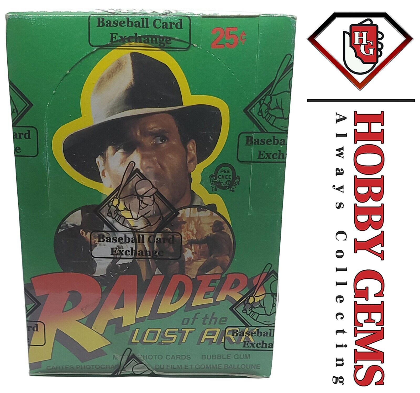 1981 O-Pee-Chee Indiana Jones Raiders of the Lost Ark Box BBCE Tape Intact C4