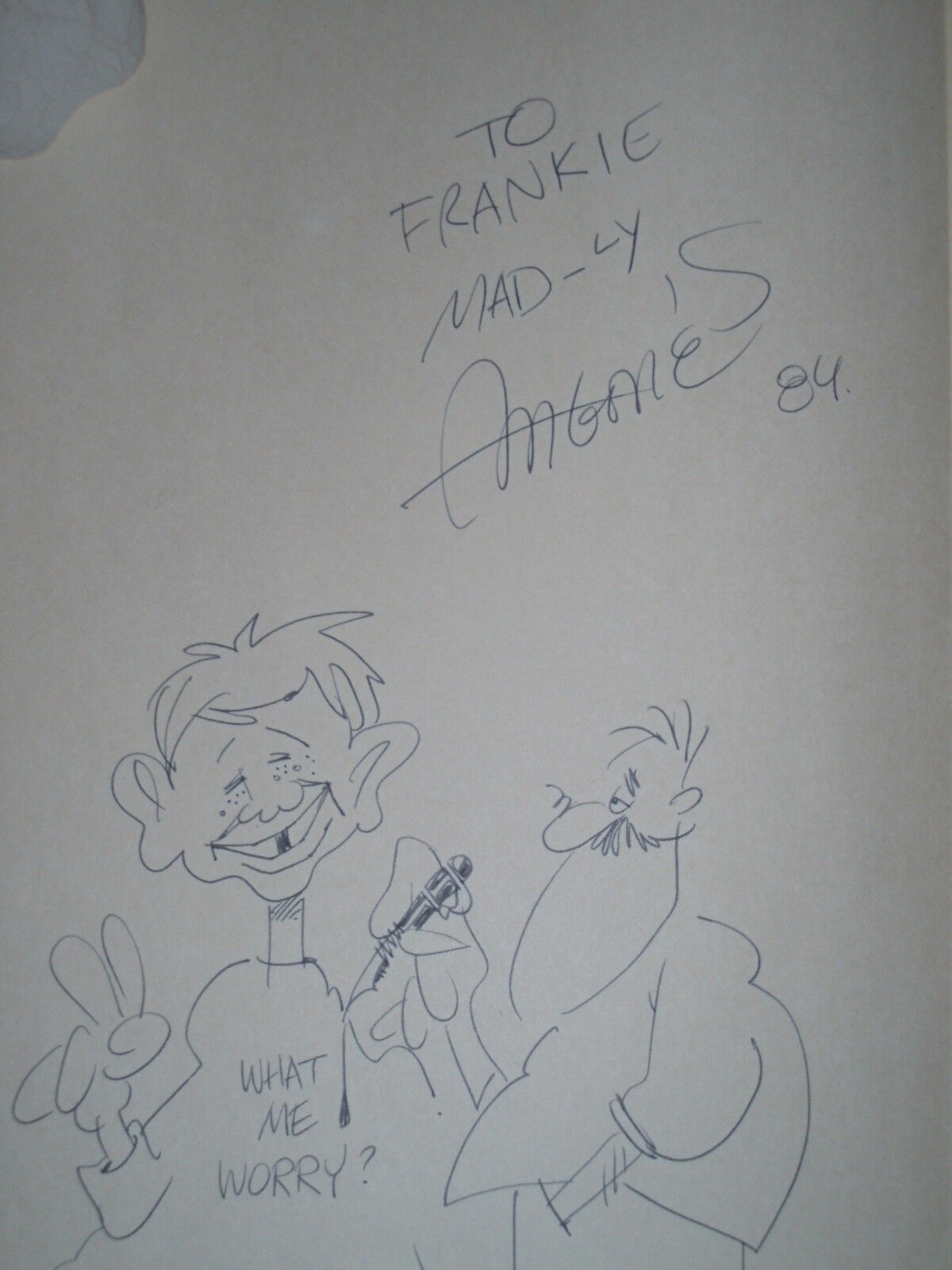 Sergio Aragones autographed & signed MAD Trade Book w/ original sketch 