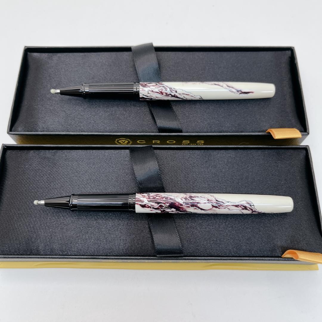 [2 pens] CROSS Ballpoint Pen Wanderlust Everest NAT0755-1 with Box ship From JP