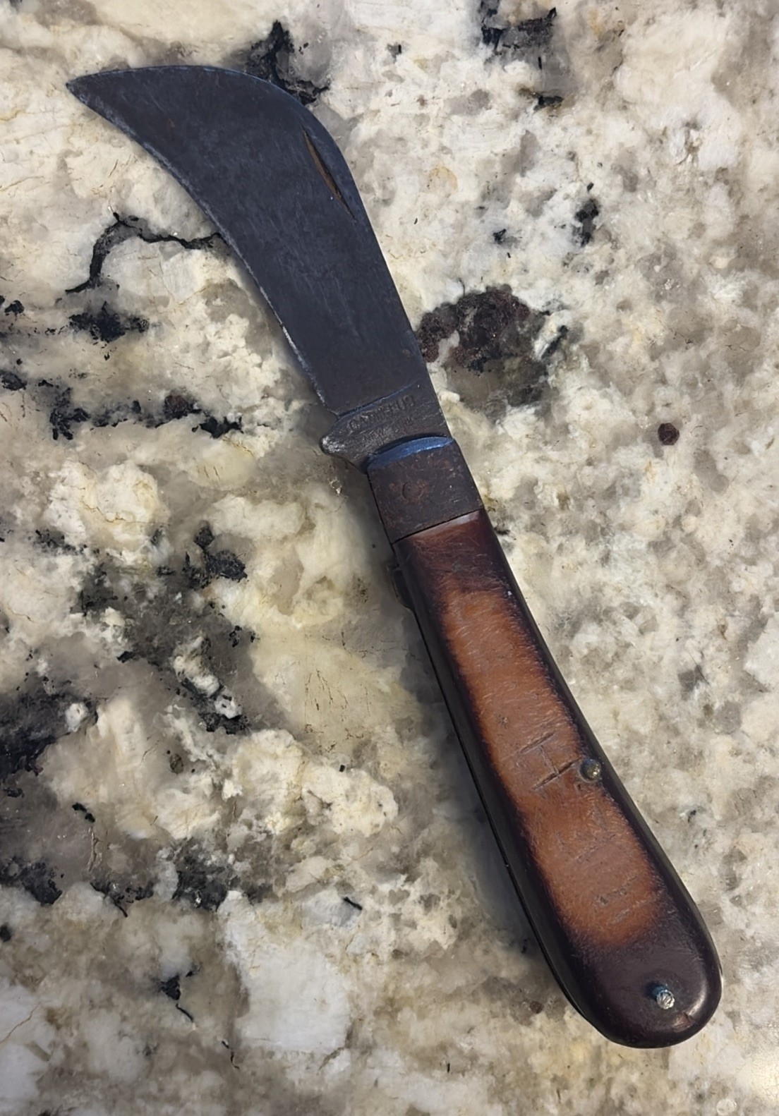 Vintage Camillus Pocket Knife New York No. 1 Hawkbill Knife Bakelite Handle Vintage Camillus Pocket Knife New York No. 1 Hawkbill Knife Bakelite Handle