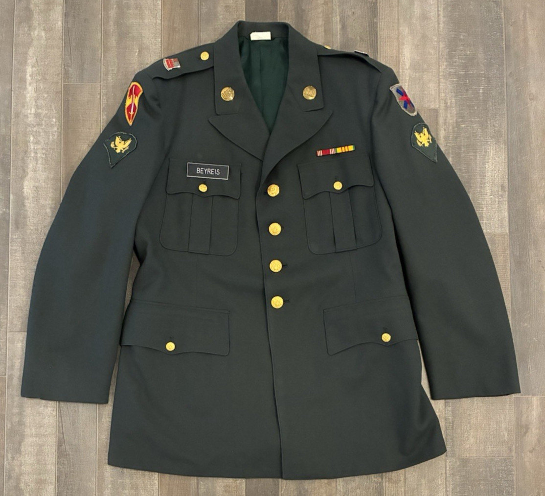 Vintage 1967 Vietnam US Army Class A Green Uniform MACV 8th Inf Set 42R 38x32 Vintage 1967 Vietnam US Army Class A Green Uniform MACV 8th Inf Set 42R 38x32