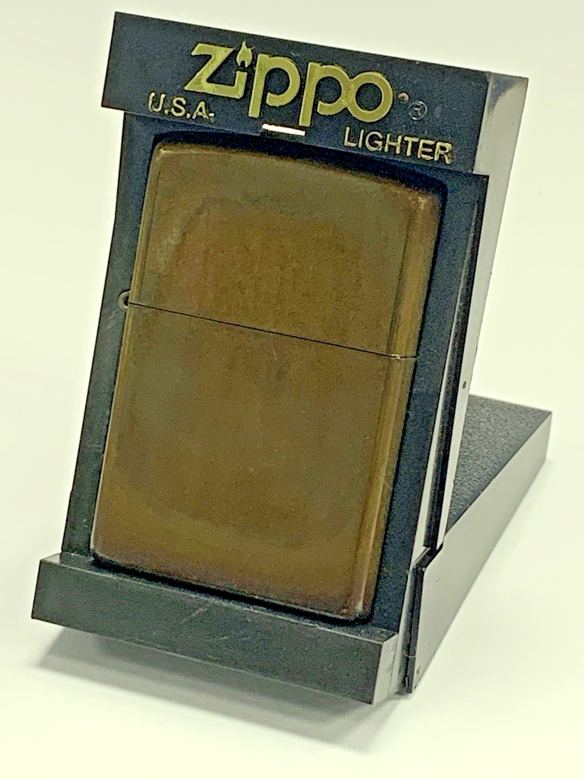 Vintage Unfired Zippo Brass Lighter In Original Presentation Box Vintage Unfired Zippo Brass Lighter In Original Presentation Box