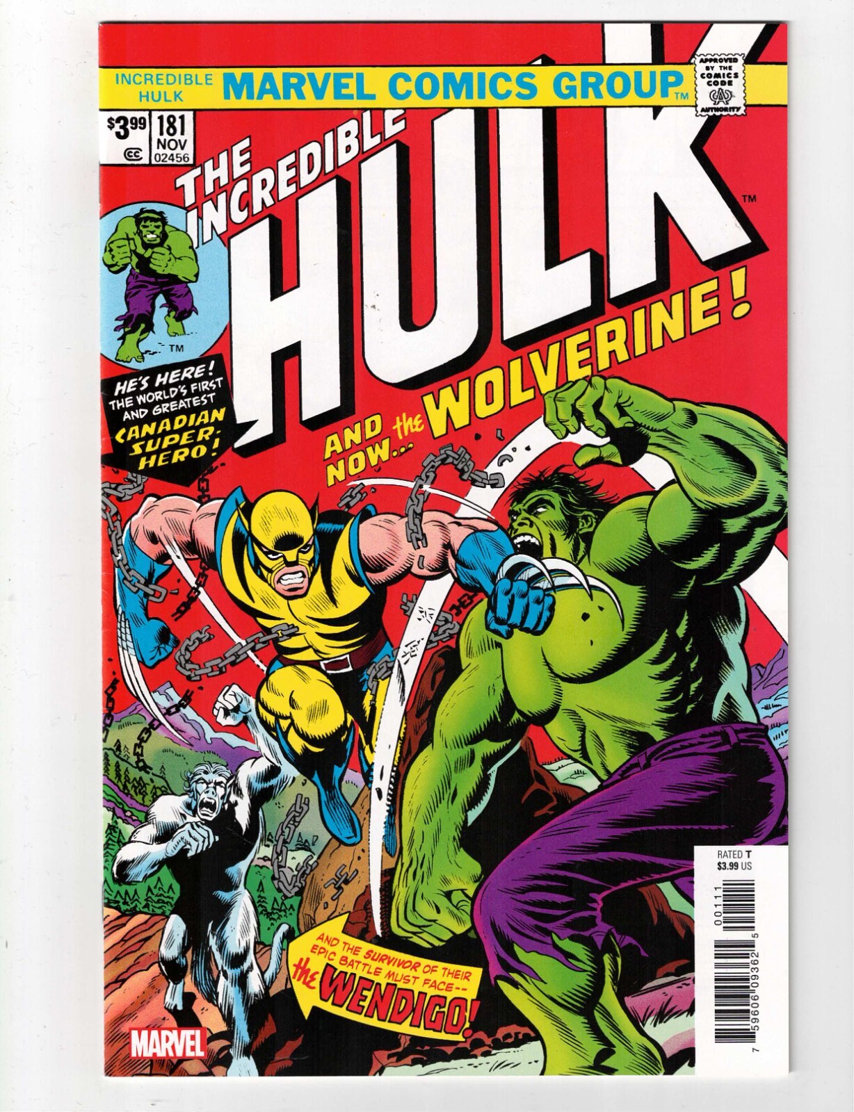The Incredible Hulk #181 Marvel Comics Facsimile Fine/ Very Fine FAST SHIPPING