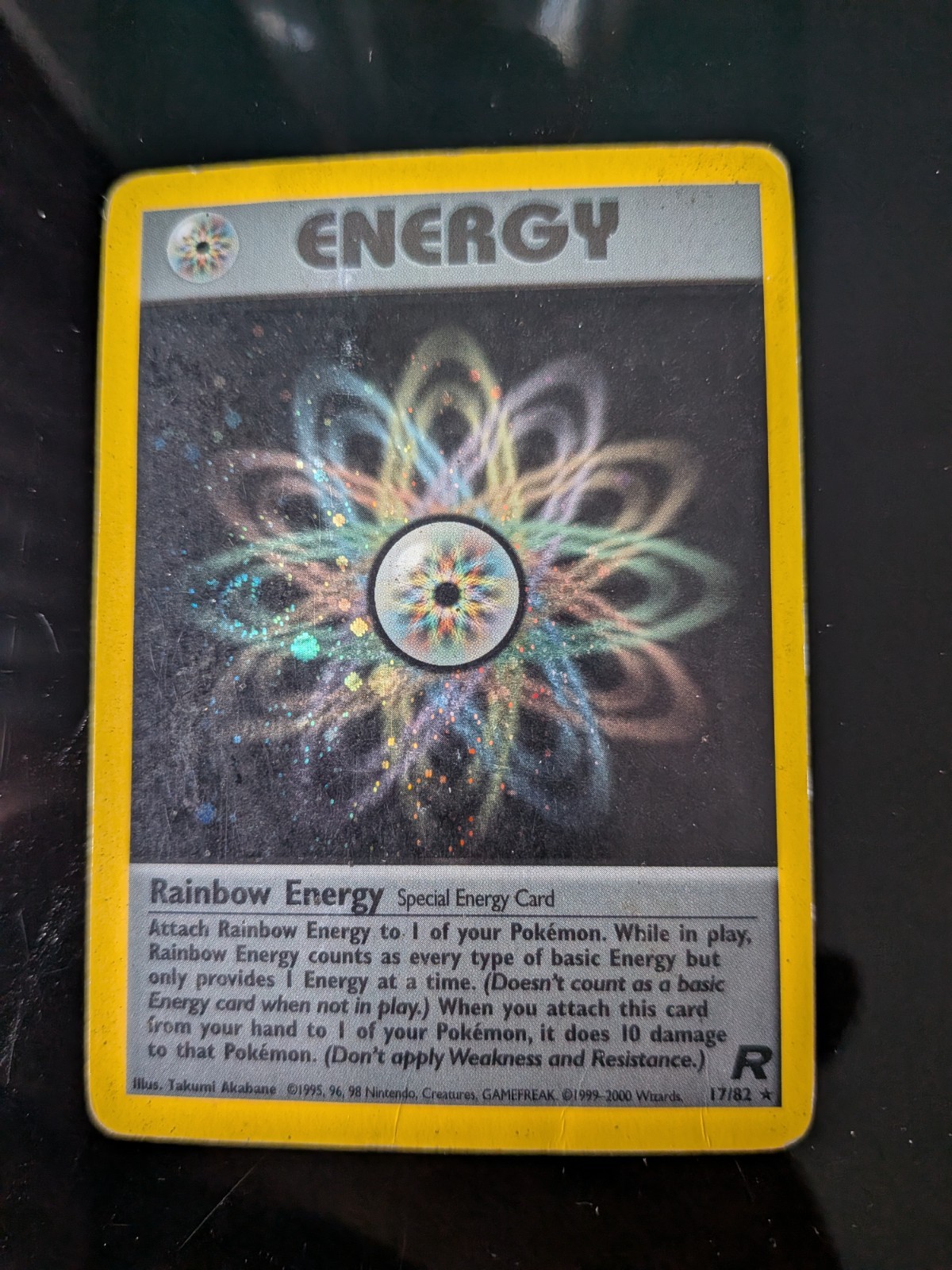 Rainbow Energy - 17/82 - Team Rocket - Holo Rare - HP Rainbow Energy - 17/82 - Team Rocket - Holo Rare - HP